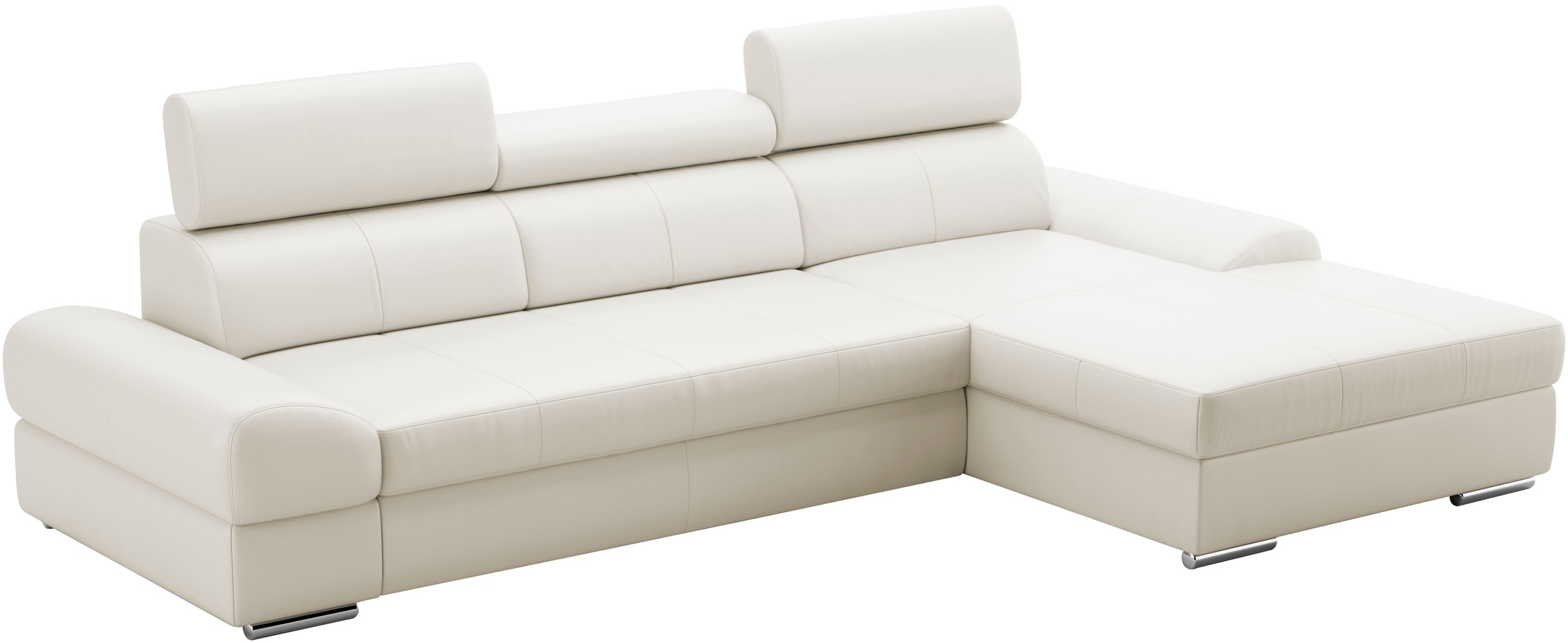 sit&more Ecksofa Broadway, mit verstellbaren Kopfteilen, wahlweise mit Bettfunktion