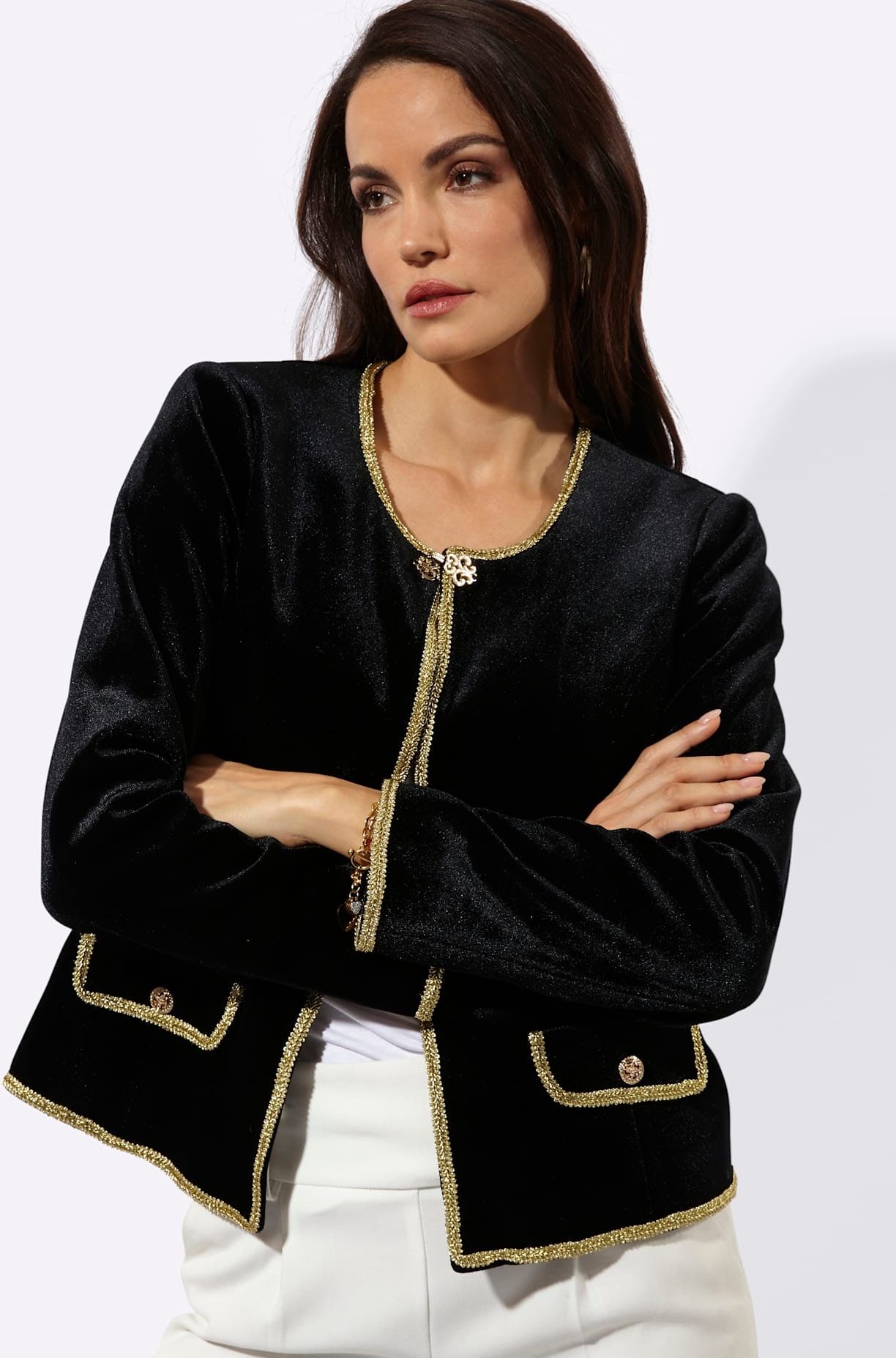 creation L Veste blazer »Samtblazer«