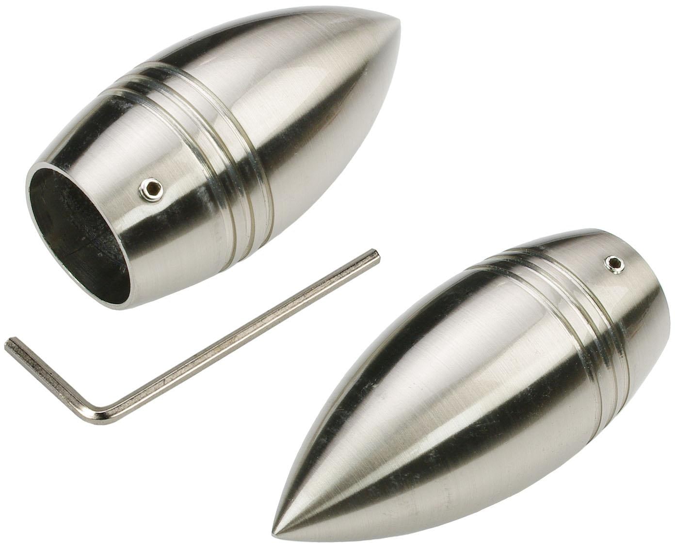 Liedeco Gardinenstange »CELBULLE01SG2L«, 2 läufig-läufig, Fixmass, 2-läufig im Fixmass Ø 25/20 mm
