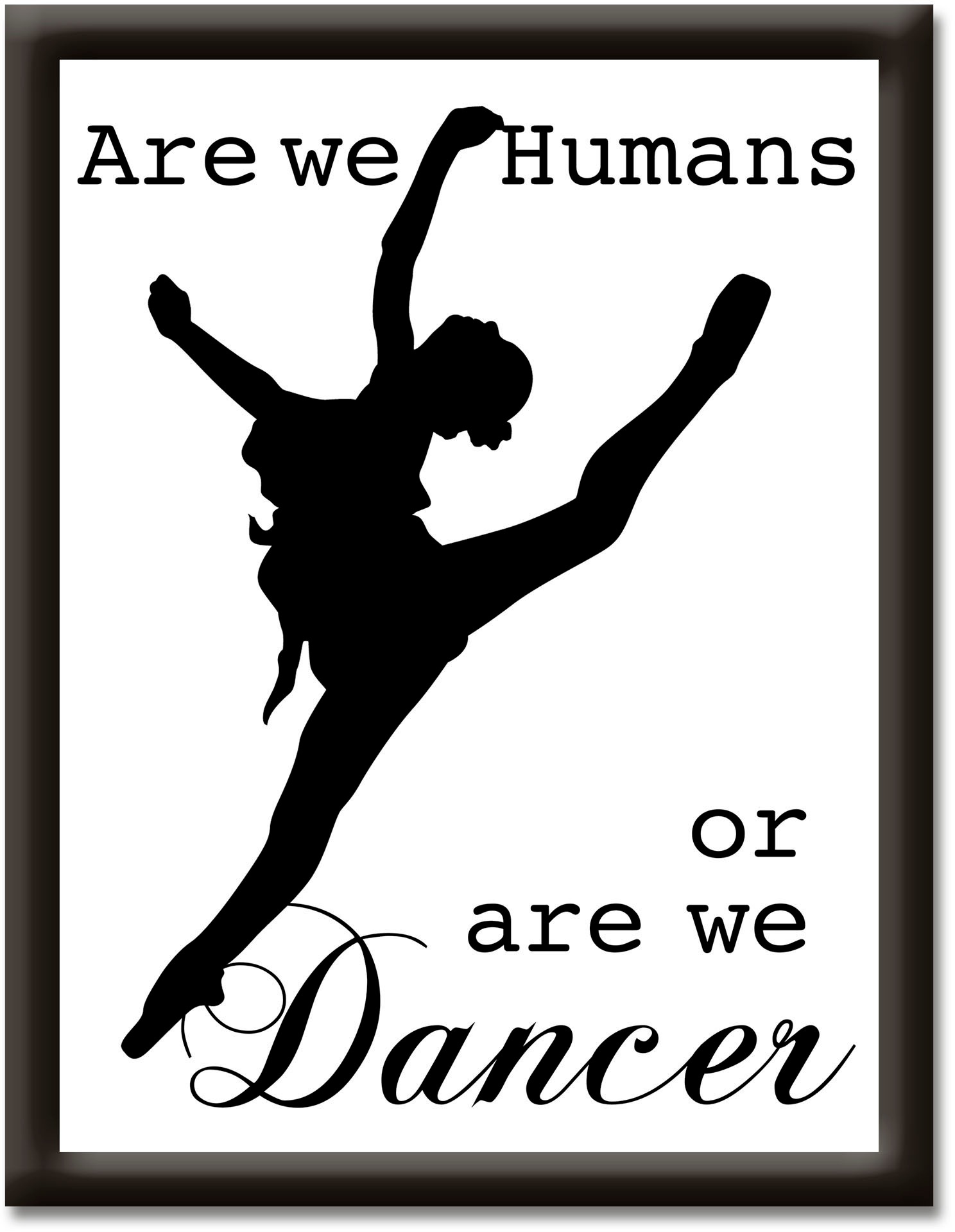Image of Artland Wandbild »Tänzer«, Sprüche & Texte, (1 St.) bei Ackermann Versand Schweiz