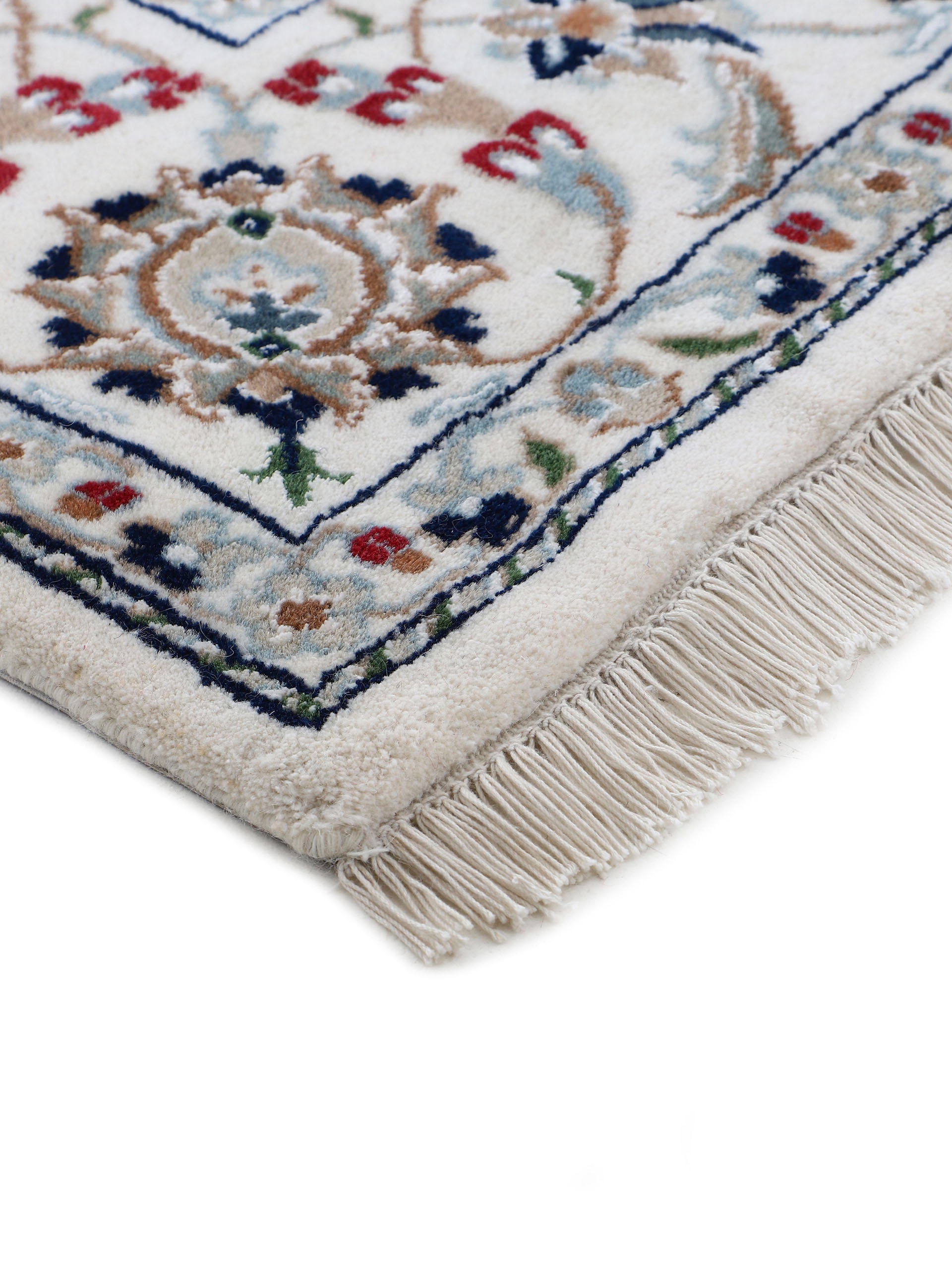Woven Arts Orientteppich »Orientteppich Nain«, rechteckig, 15 mm Höhe, handgeknüpft, Wohnzimmer, reine Wolle