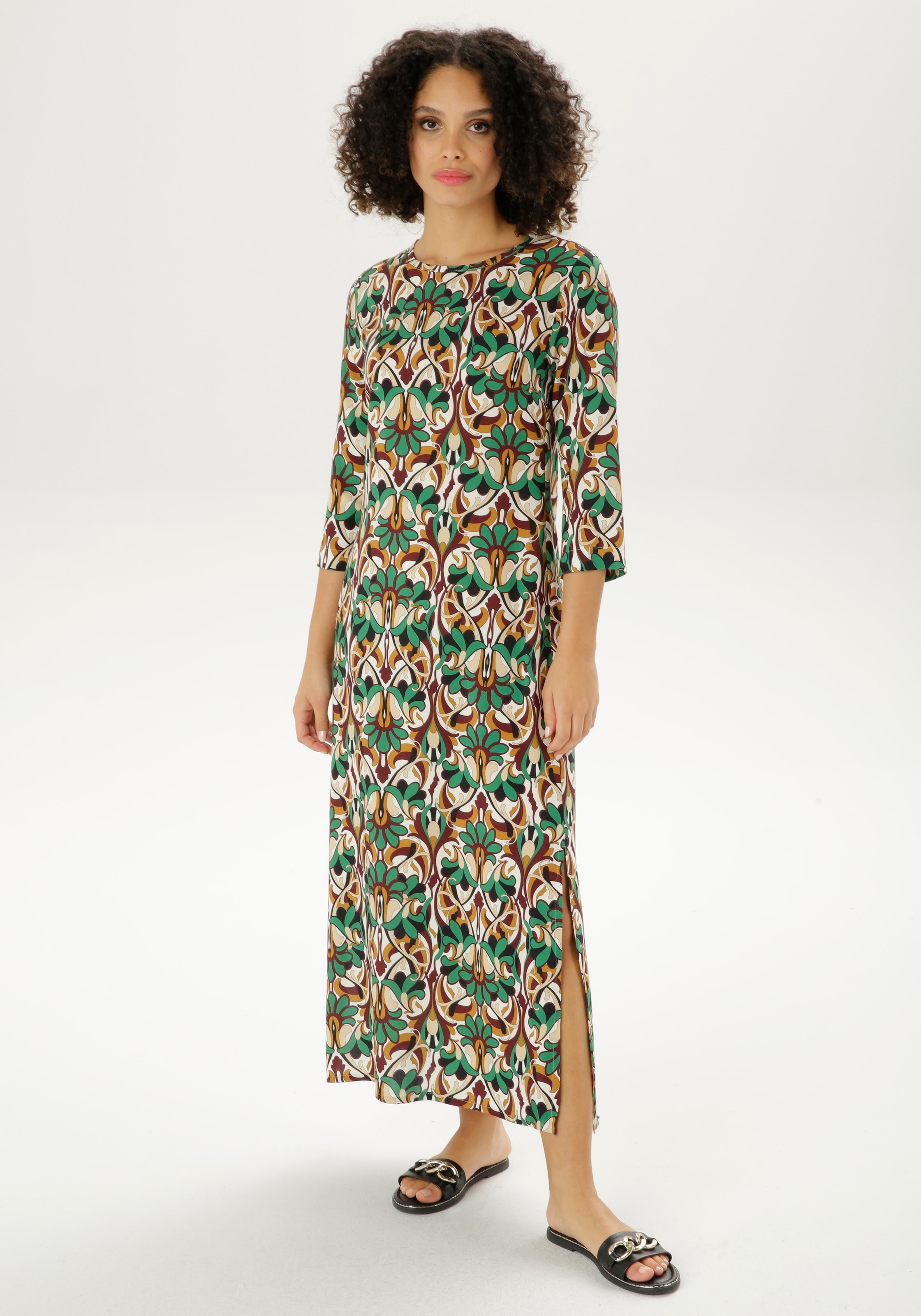 Aniston CASUAL Maxikleid, mit raffiniertem Cut-out im Rücken - NEUE KOLLEKTION kaufen