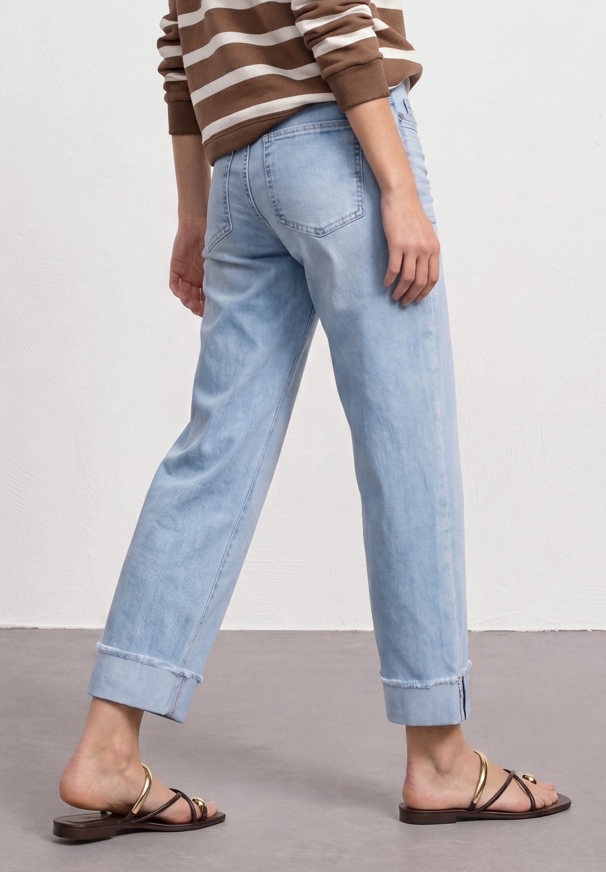 STREET ONE Bequeme Jeans »Style Amalia« mit Aufschlag und Stretch