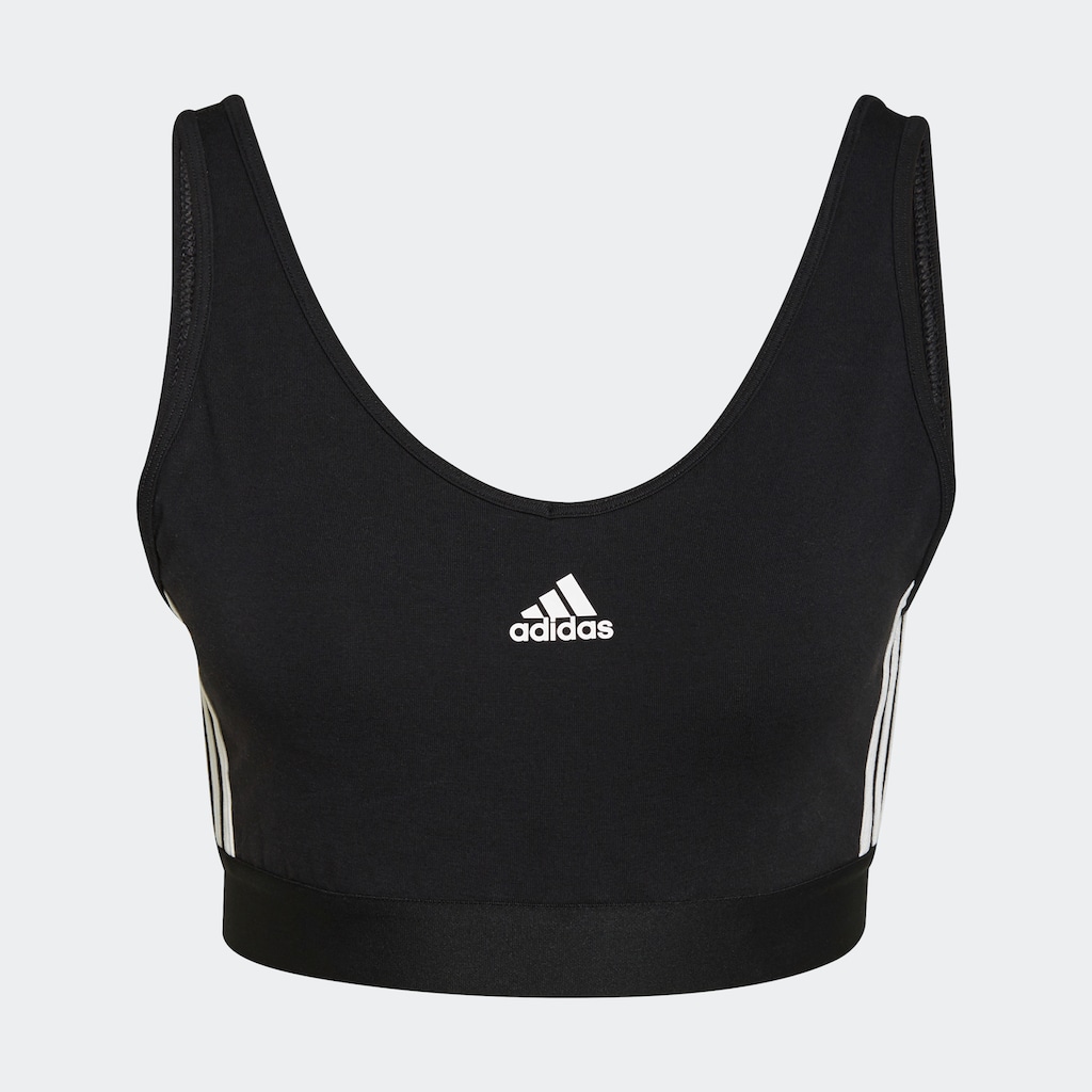 adidas Sportswear Sport-BH »ESSENTIALS REMOVABLE PADS 3STREIFEN CROPTOP«, (1 tlg.)