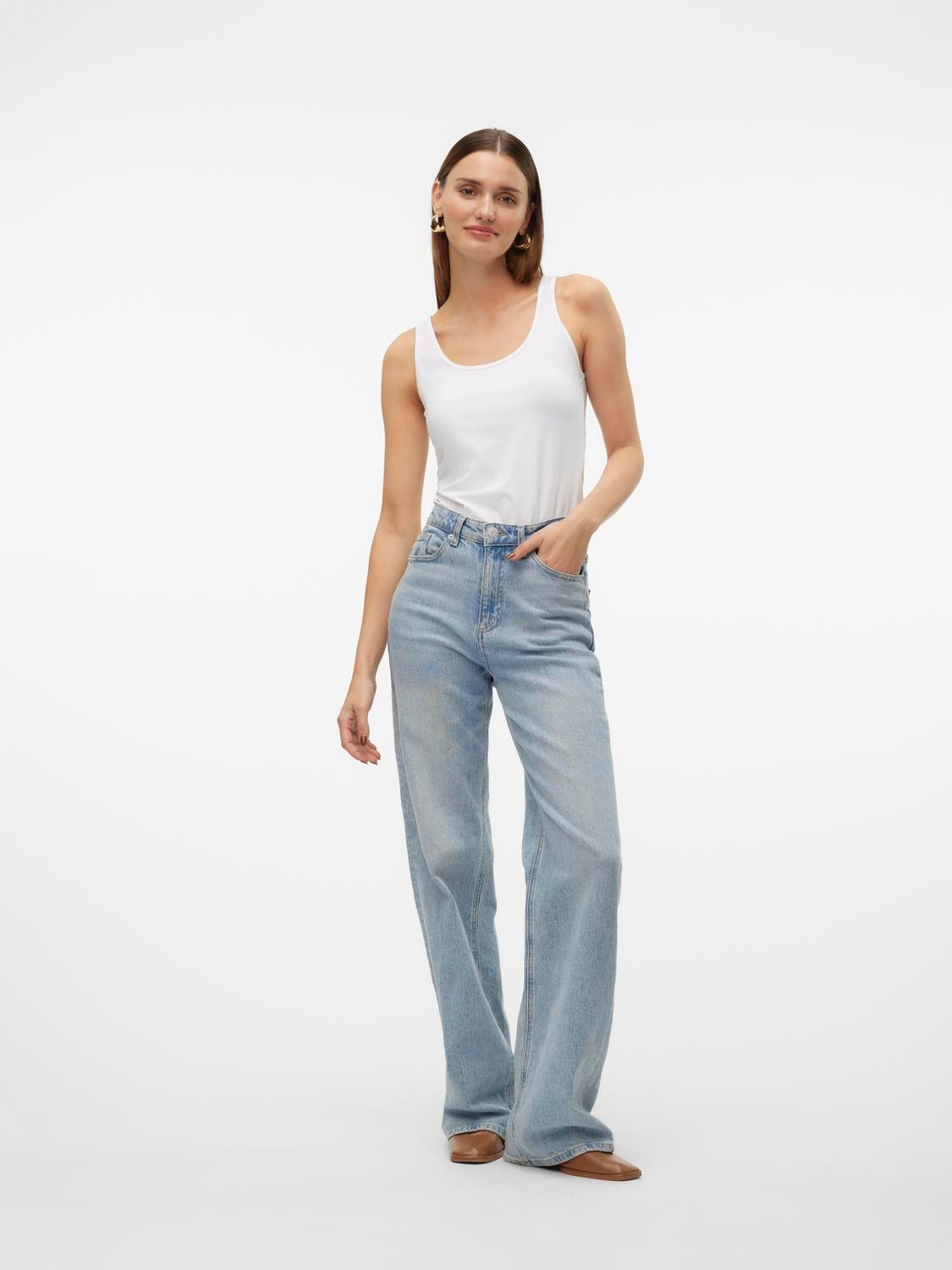 Vero Moda Shirttop »VMLULU LONG TANK TOP JRS GA NOOS«
