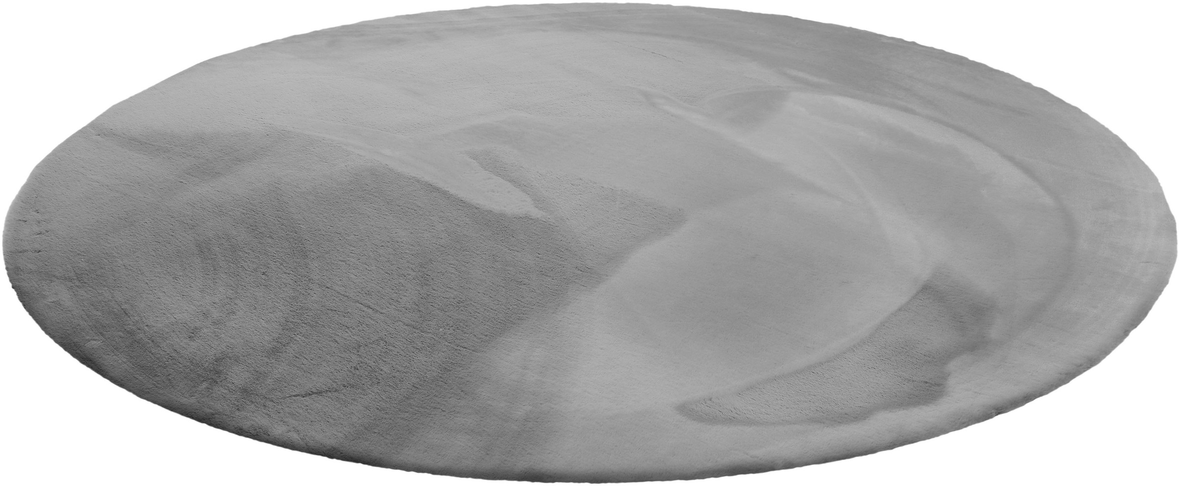 Image of Wecon home Basics Hochflor-Teppich "Anna" rund 25 mm Höhe Wohnzimmer, Schlafzimmer, Felloptik, sehr weich und flauschig, Uni