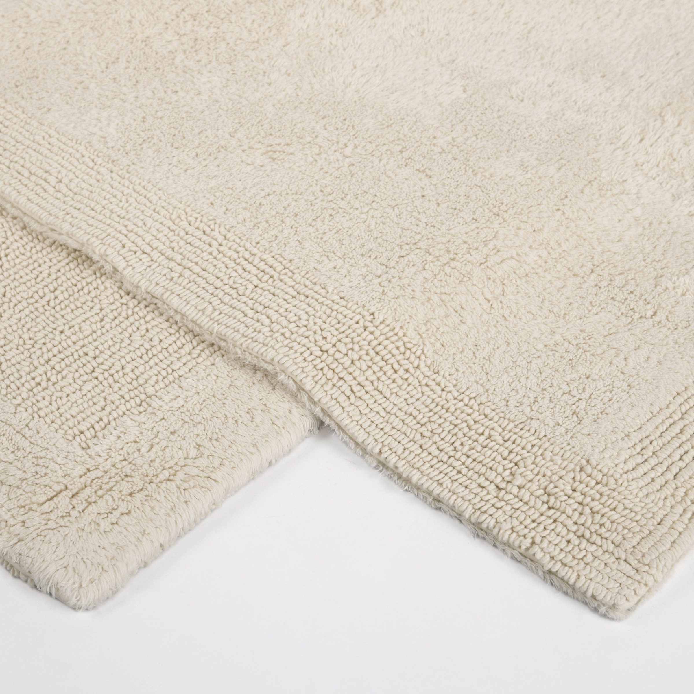 my home Badematte »Kapra, Badvorleger, Badezimmer Teppich«, beidseitig nutzbar-fussbodenheizungsgeeignet-strapazierfähig, mit Bordüre, Badteppich, Badematte, Baumwolle