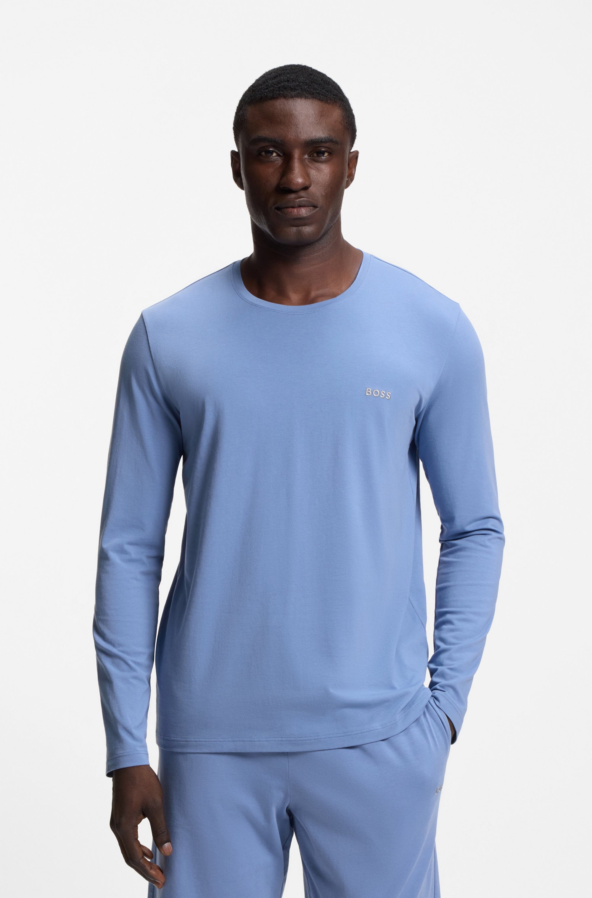 Image of BOSS Langarmshirt "Mix&Match LS" mit Logoschriftzug