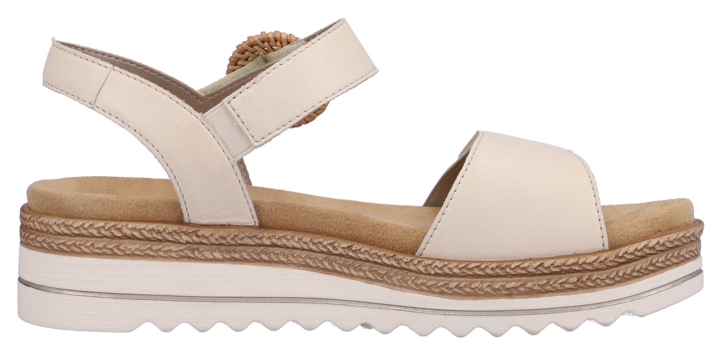 Remonte Keilsandalette  Sommerschuh, Riemchensandale mit praktischen Klettverschlüssen