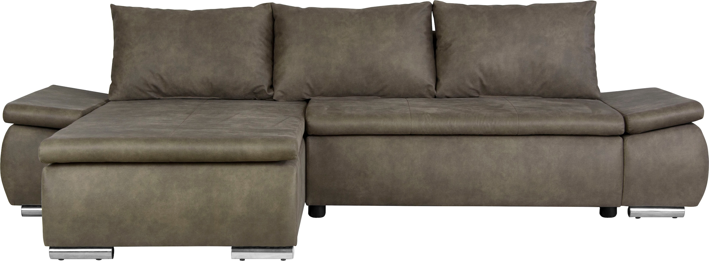 Image of Home affaire Ecksofa "Acra L-Form" mit Bettfunktion und Bettkasten, in Mattenoptik