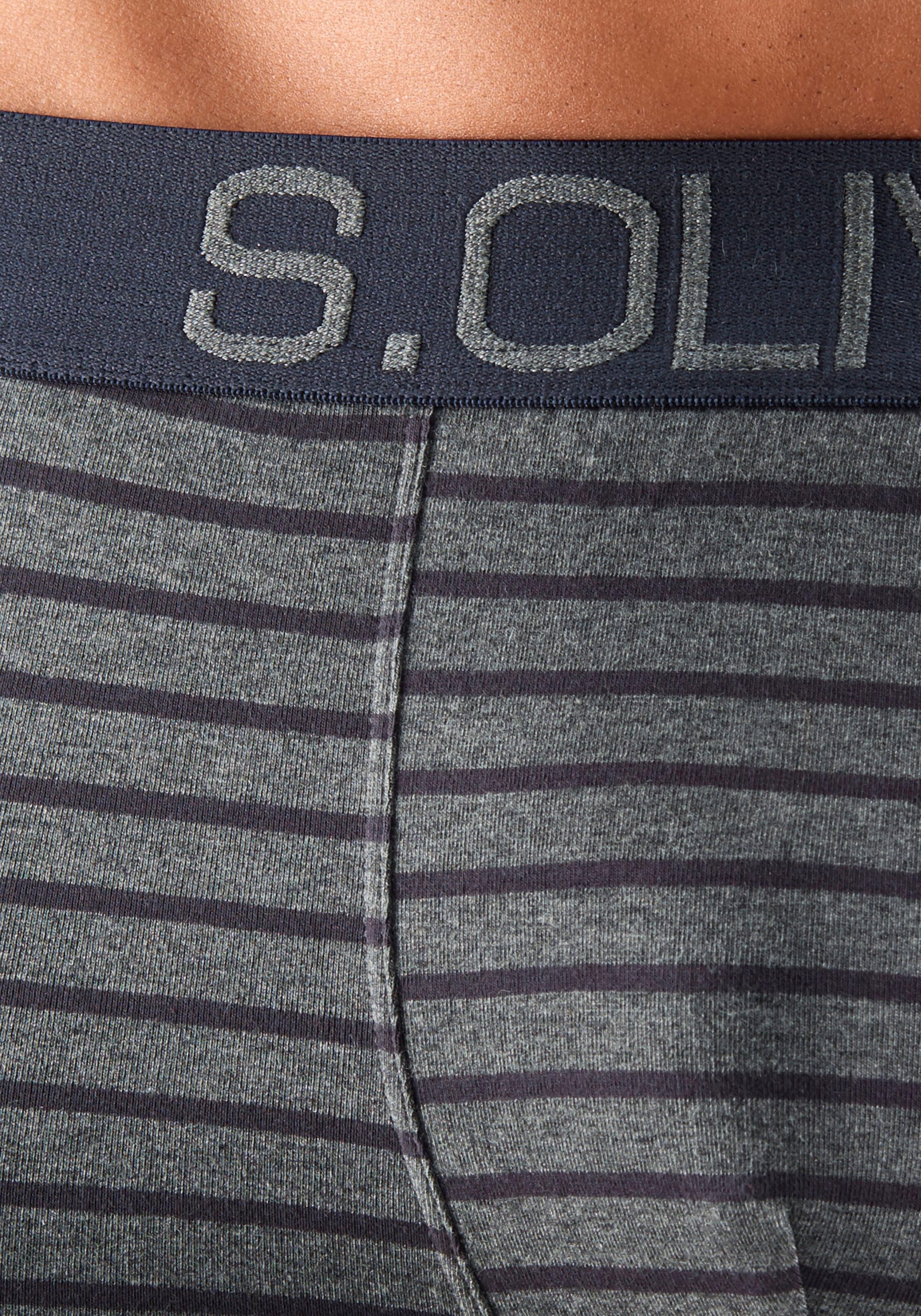 s.Oliver Boxer »Boxershorts für Herren« Packung, 4 Stk. mit kontrastfarbenem Webbund