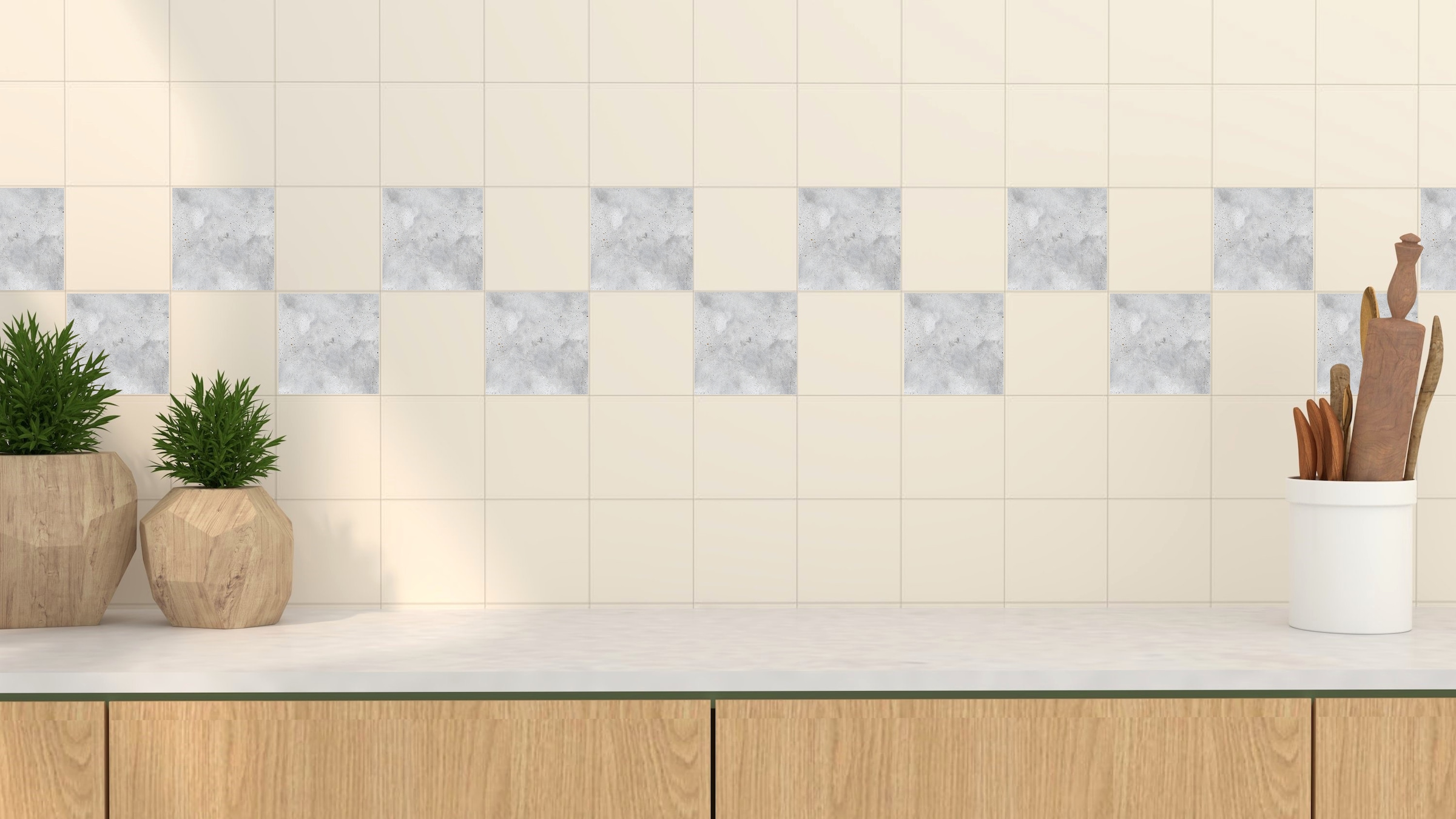 queence Autocollants pour carrelage »Grau« Stickerfliesen, selbstklebend, Sticker, 12er Set