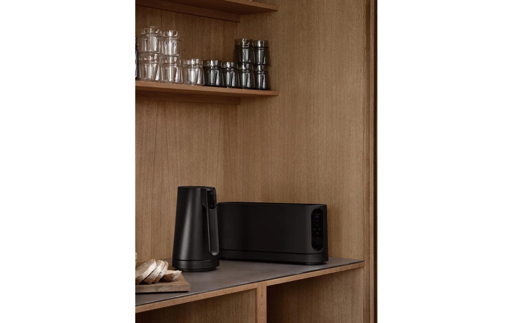 Jacob Jensen Chauffe-eau »23 x 16 x 26 cm 1,2 l« 1,2 l 2200 W Wasserkocher mit Touch-Bedienung und Temperaturvorwahl