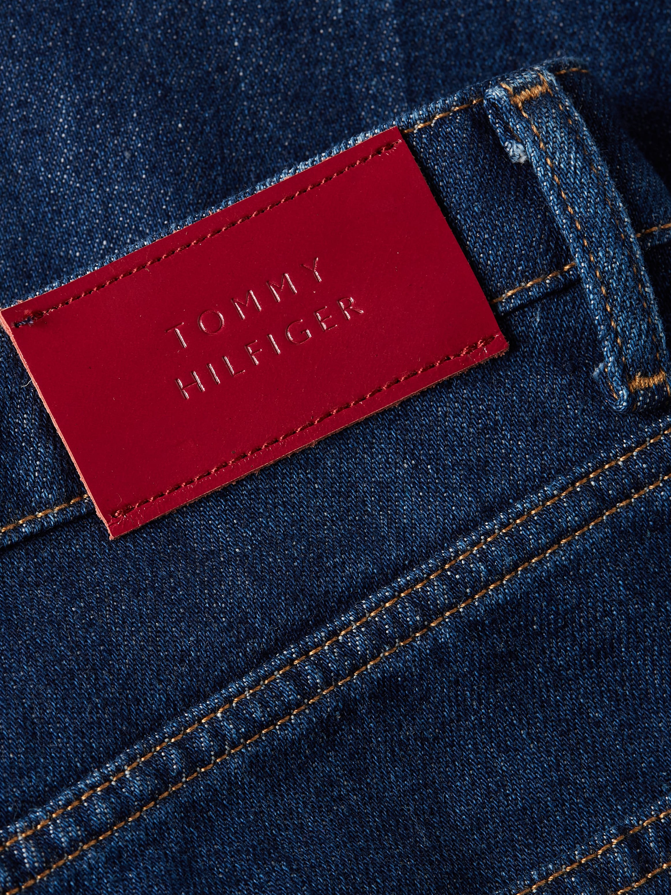 Tommy Hilfiger Straight-Jeans »CLASSIC STRAIGHT HW«, mit Tommy Hilfiger Leder-Badge