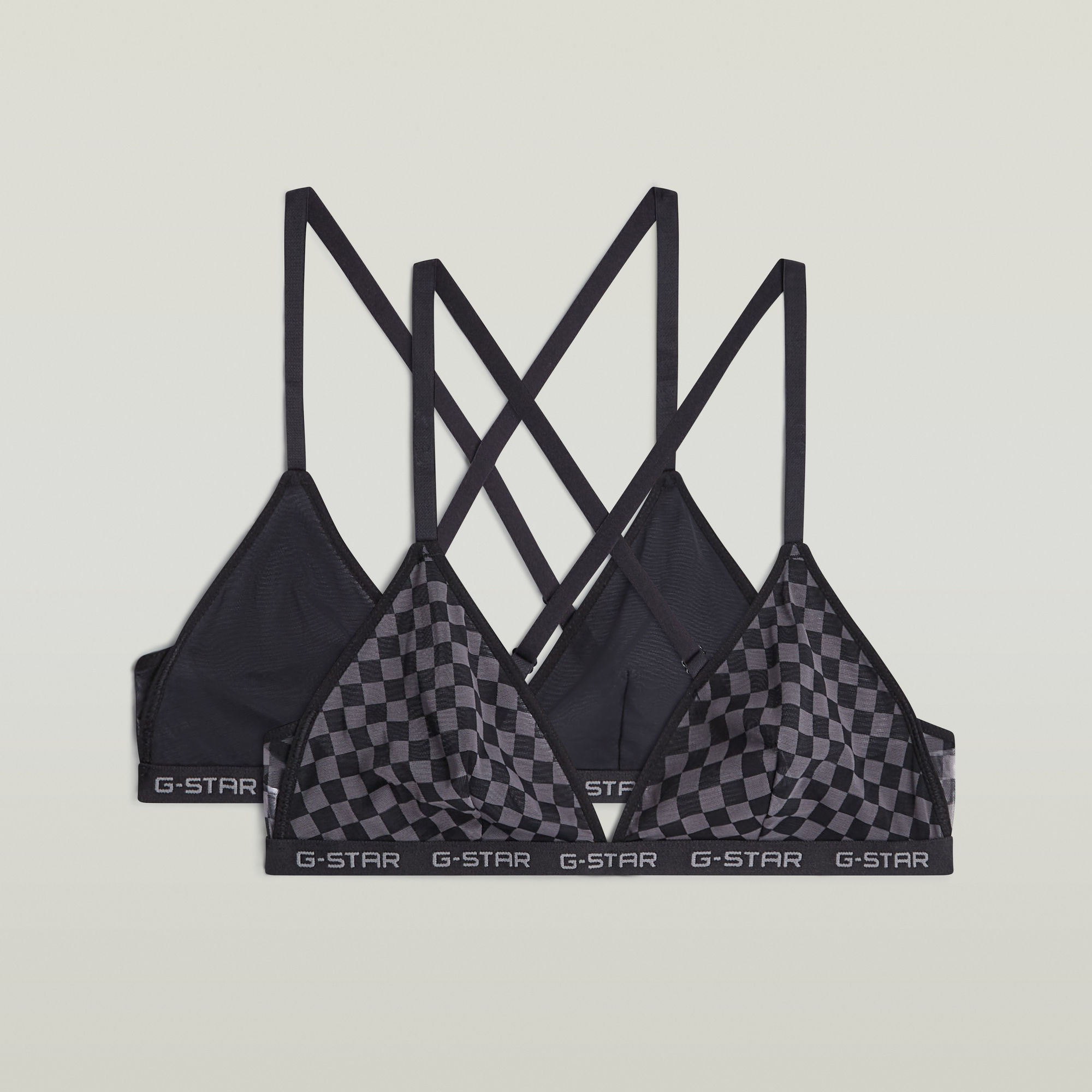 Image of G-STAR Bralette "EPIDOTE, MESH TRIANGLE BRALETTE" Packung, 2