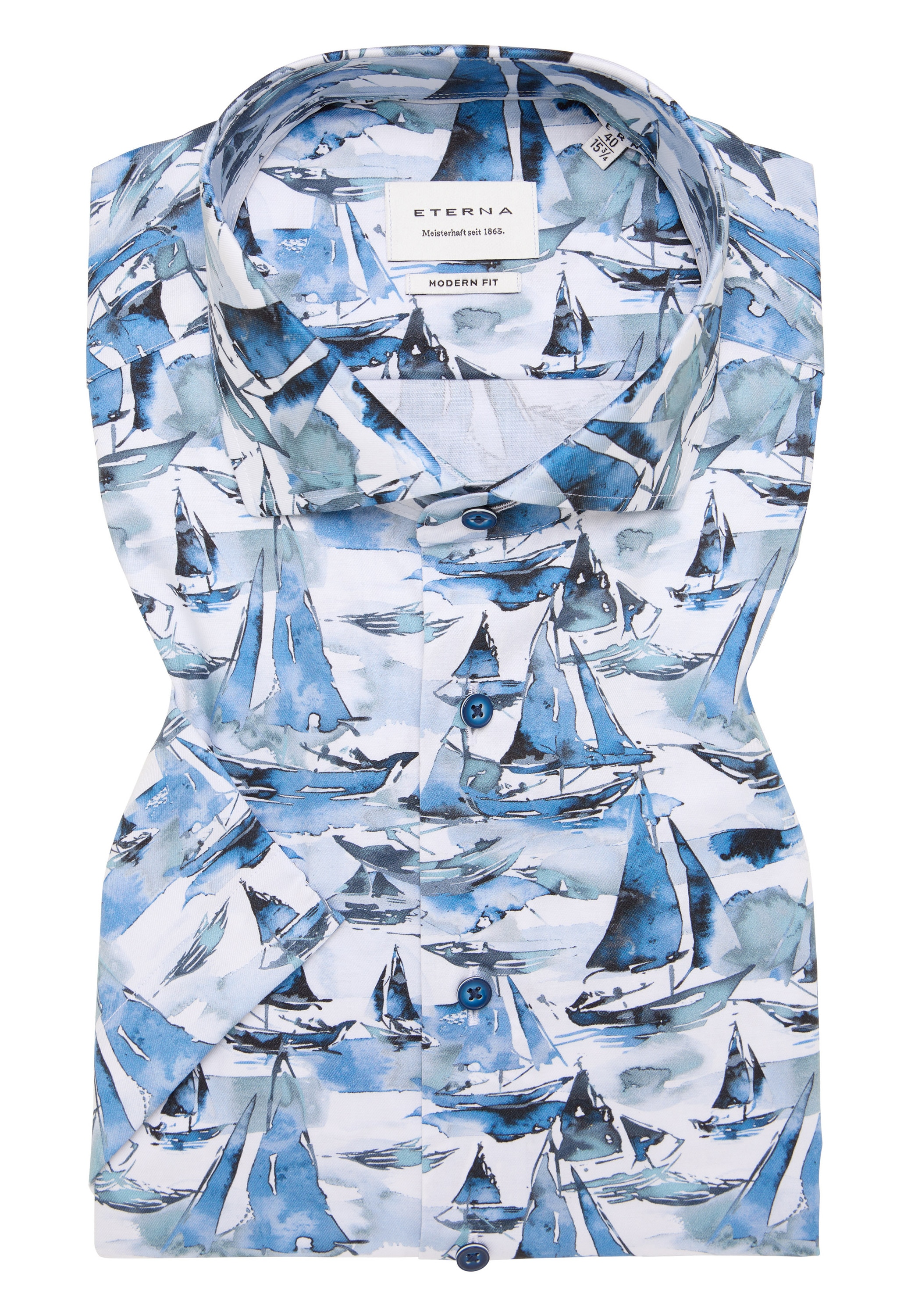 Eterna Kurzarmhemd »MODERN FIT« NON IRON (bügelfrei)