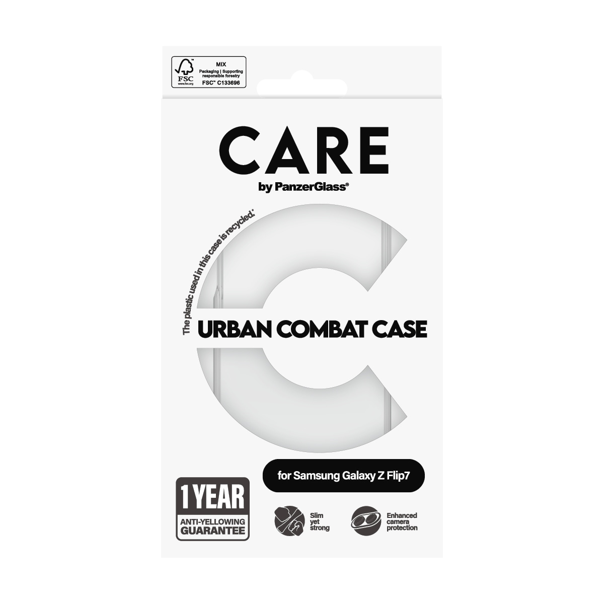 CARE by PanzerGlass Housse pour téléphone portable »Urban Combat Case für Samsung Galaxy Z Flip7« Backcover, Schutzhülle, Handyschutzhülle, Case, Schutzcase, stossfest