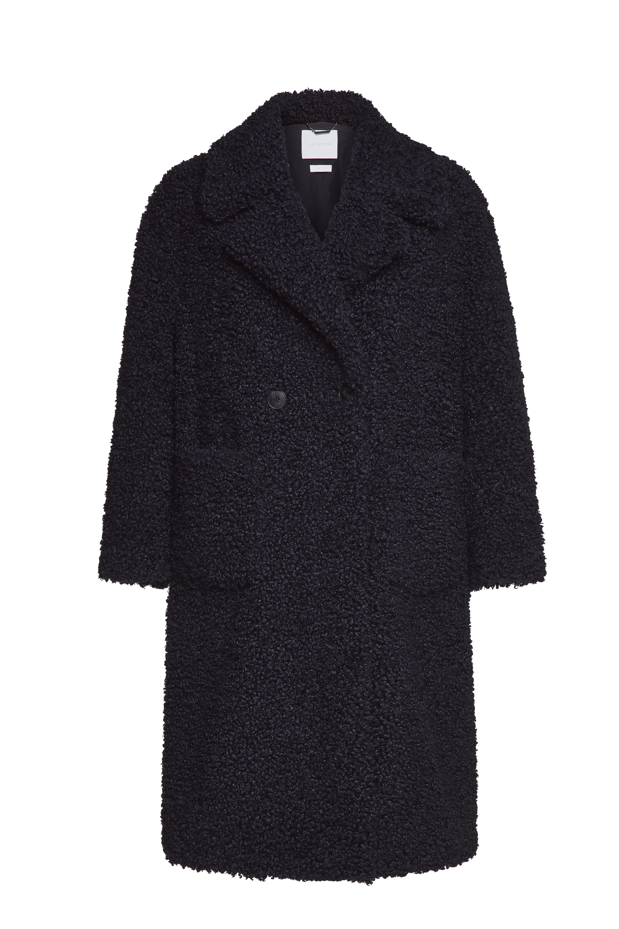 RICHROYAL Fellimitatmantel, im Teddyfell-Look