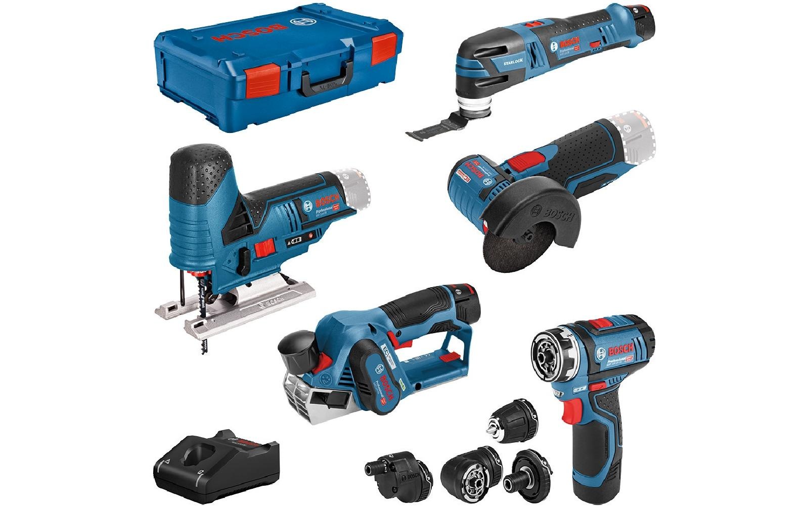 Image of Bosch Professional Werkzeugset "Akku-Werkzeugset 12 V Combo Kit"