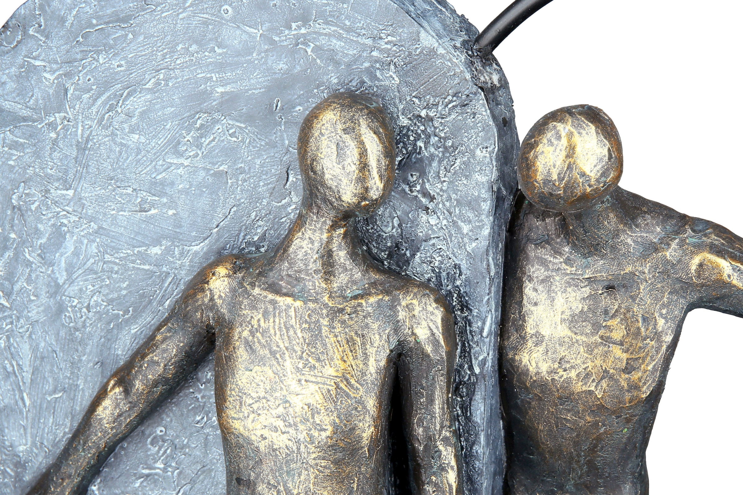 Casablanca by Gilde Dekofigur »Skulptur bronze/grau«, Wohnzimmer Heartbeat, kaufen Höhe Form, Herz 31 Dekoobjekt, cm