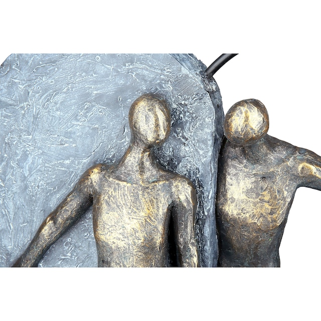 Casablanca by Gilde Dekofigur »Skulptur Heartbeat, bronze/grau«, Dekoobjekt,  Höhe 31 cm, Herz Form, Wohnzimmer kaufen