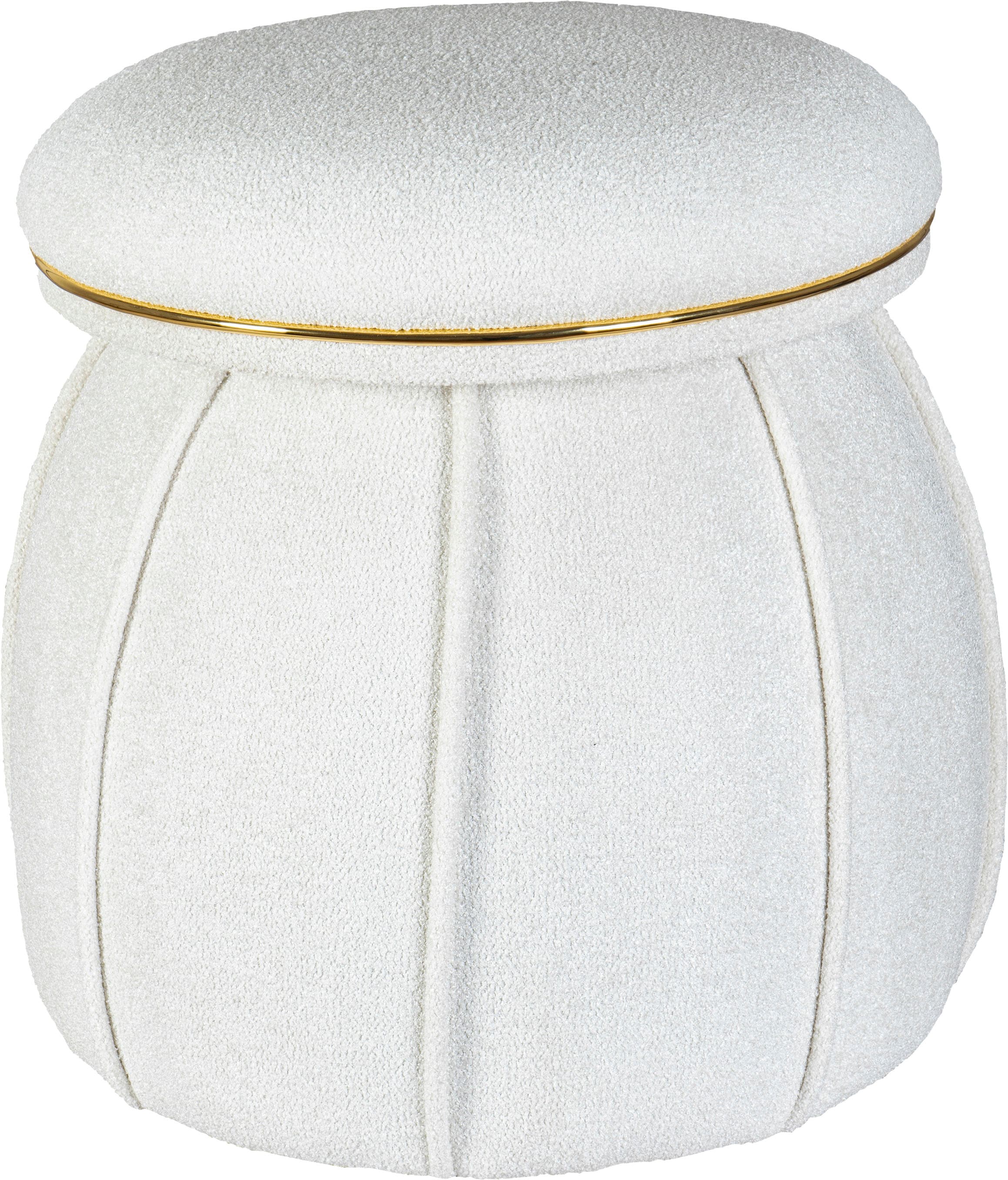 Kayoom Sitzhocker »Hocker Corin,extravagante Form,stilvolle Farben,elegant gesteppter Fuss« 1 Stk. tlg. komfortabel, hochqualitativ, pflegeleicht, sorgfältig verarbeitet