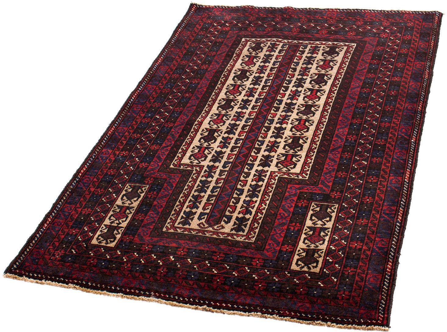 Image of morgenland Orientteppich »Belutsch - 144 x 86 cm - mehrfarbig«, rechteckig, 8 mm Höhe, Wohnzimmer, Handgeknüpft, Einzelstück mit Zertifikat bei Ackermann Versand Schweiz