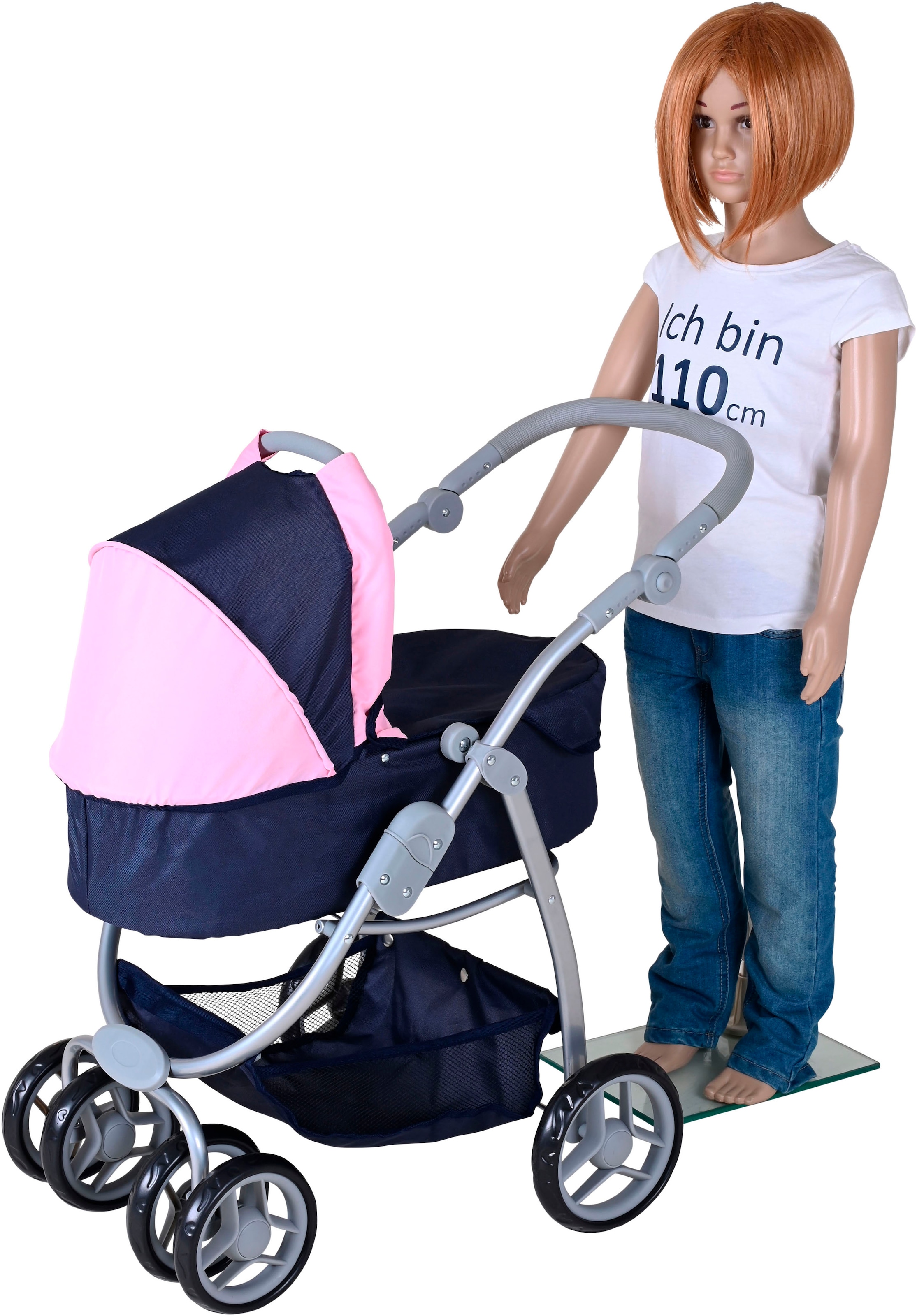 Knorrtoys® Kombi-Puppenwagen »Coco - princess blue«