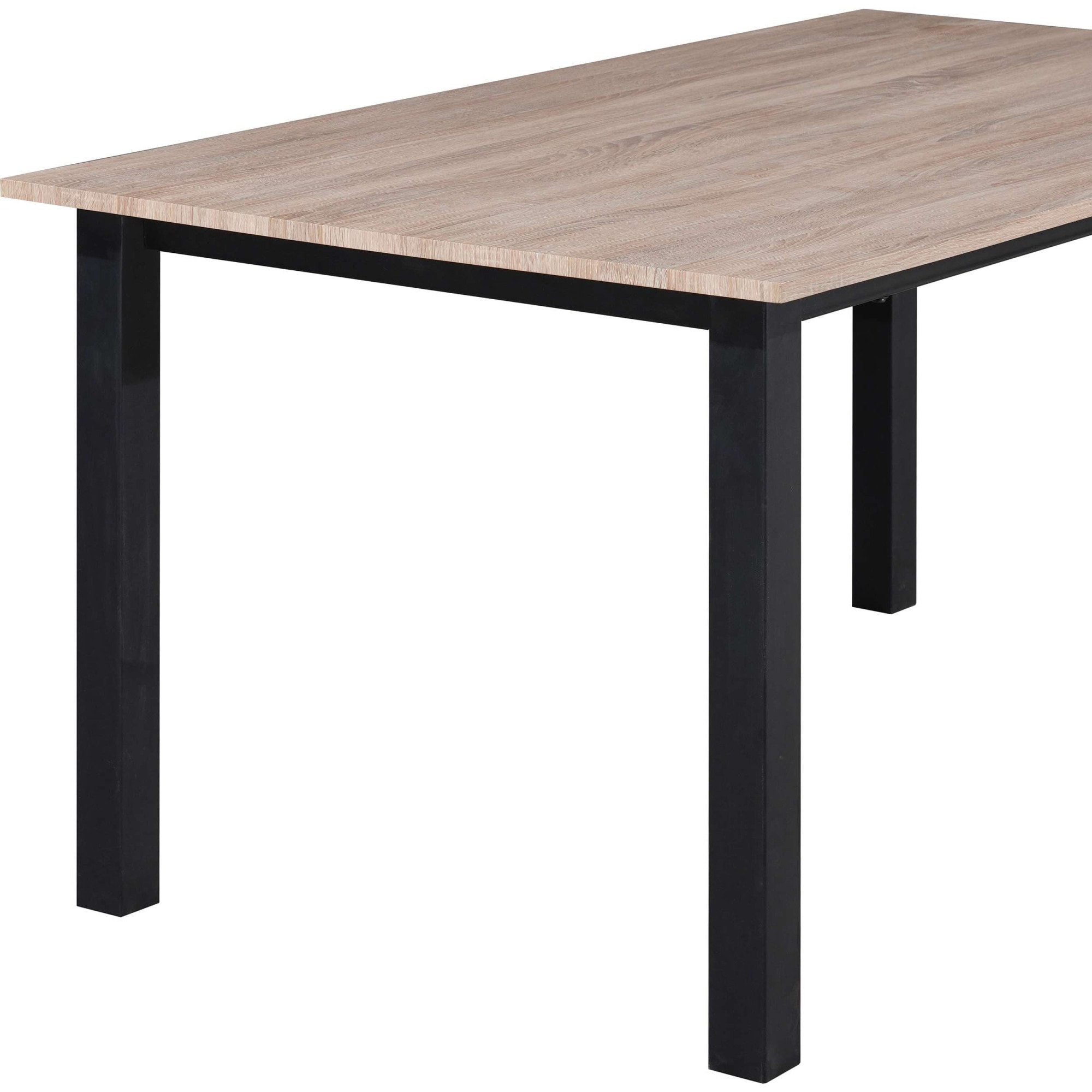 GOODproduct Table de salle à manger »Babetta« structure métallique noire laquée poudre, différentes largeurs