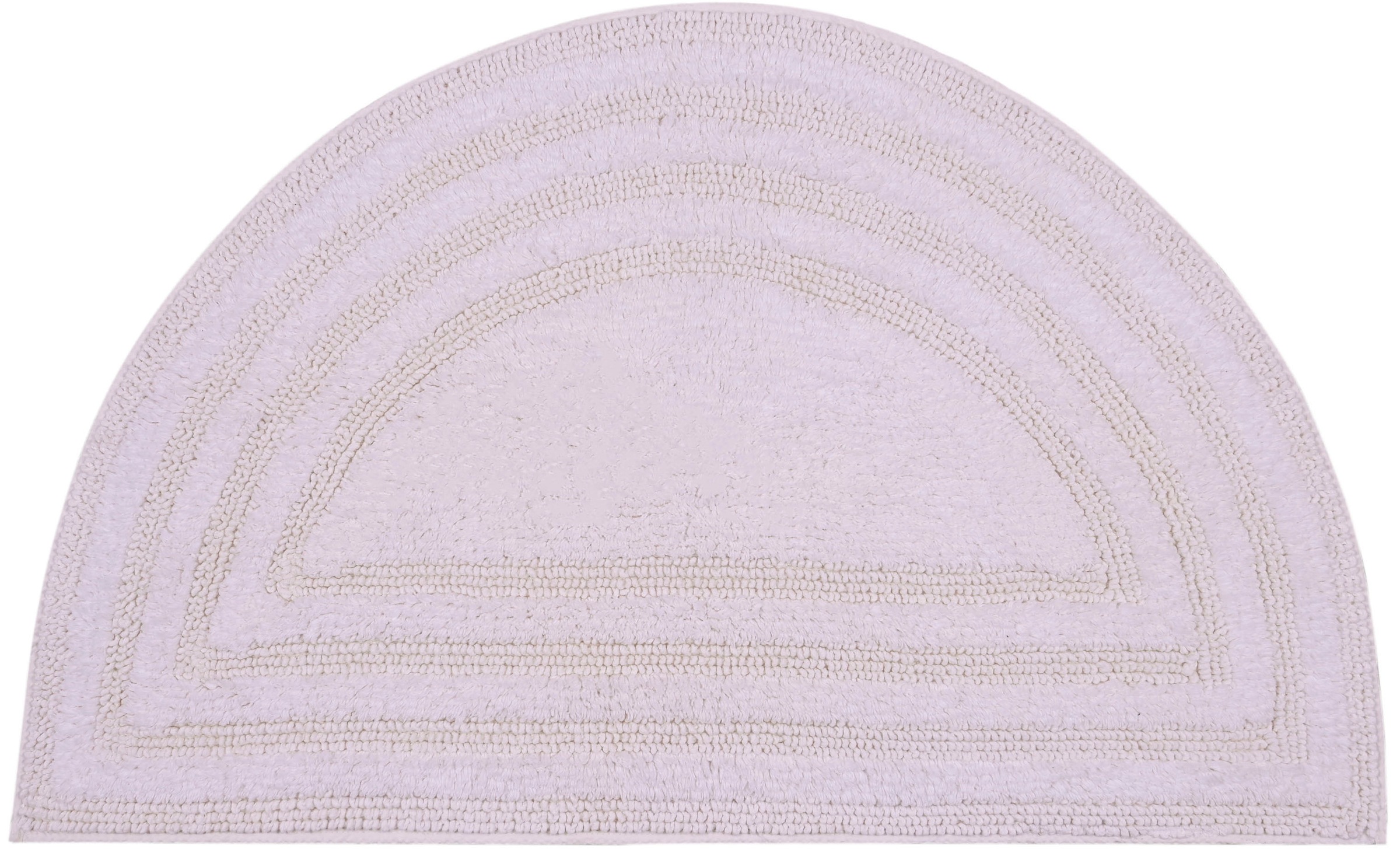 my home Badematte »Inga, Rahmen, Badvorleger, Badezimmer Teppich«, beidseitig nutzbar-fussbodenheizungsgeeignet-strapazierfähig, 100% Baumwolle, Hoch-Tief-Effekt, weich, trocknergeeignet