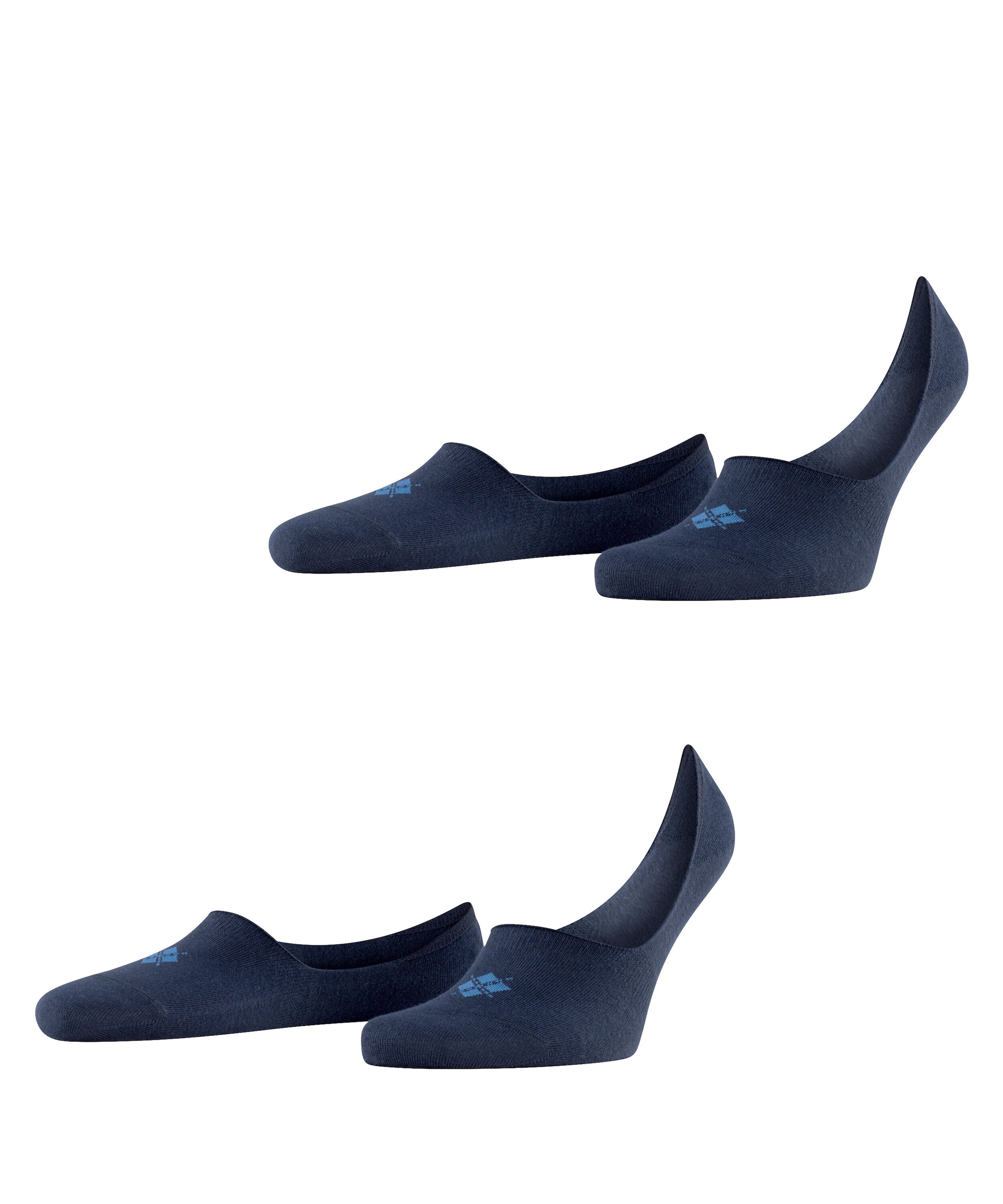 Burlington Chaussons »Everyday« 2 paires,  uni, logo Burlington tricoté