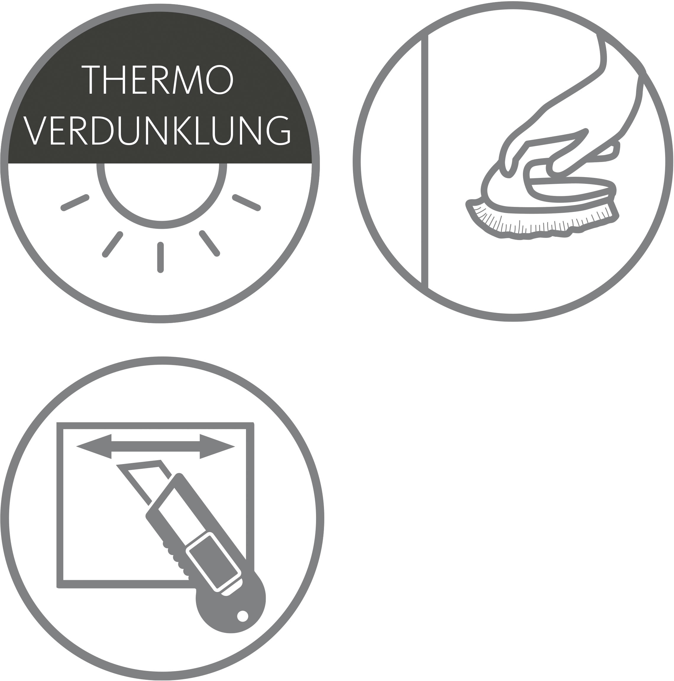 SCHÖNER WOHNEN-Kollektion Store à tirage latéral »Thermorollo Martha« verdunkelnd Aucun perçage requis suspendu librement Schöner Wohnen Rollo, geklebt