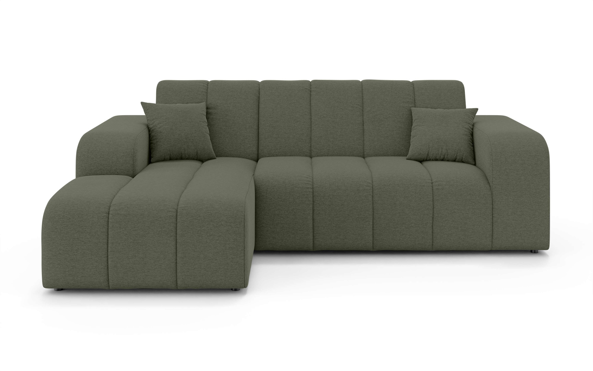 GOODproduct Ecksofa »CASSY L-Form, Schlafsofa mit Bettkasten, Masse B/T/H: 245/165/88 cm« mit 2 Rückenkissen, Recamiere rechts oder links bestellbar