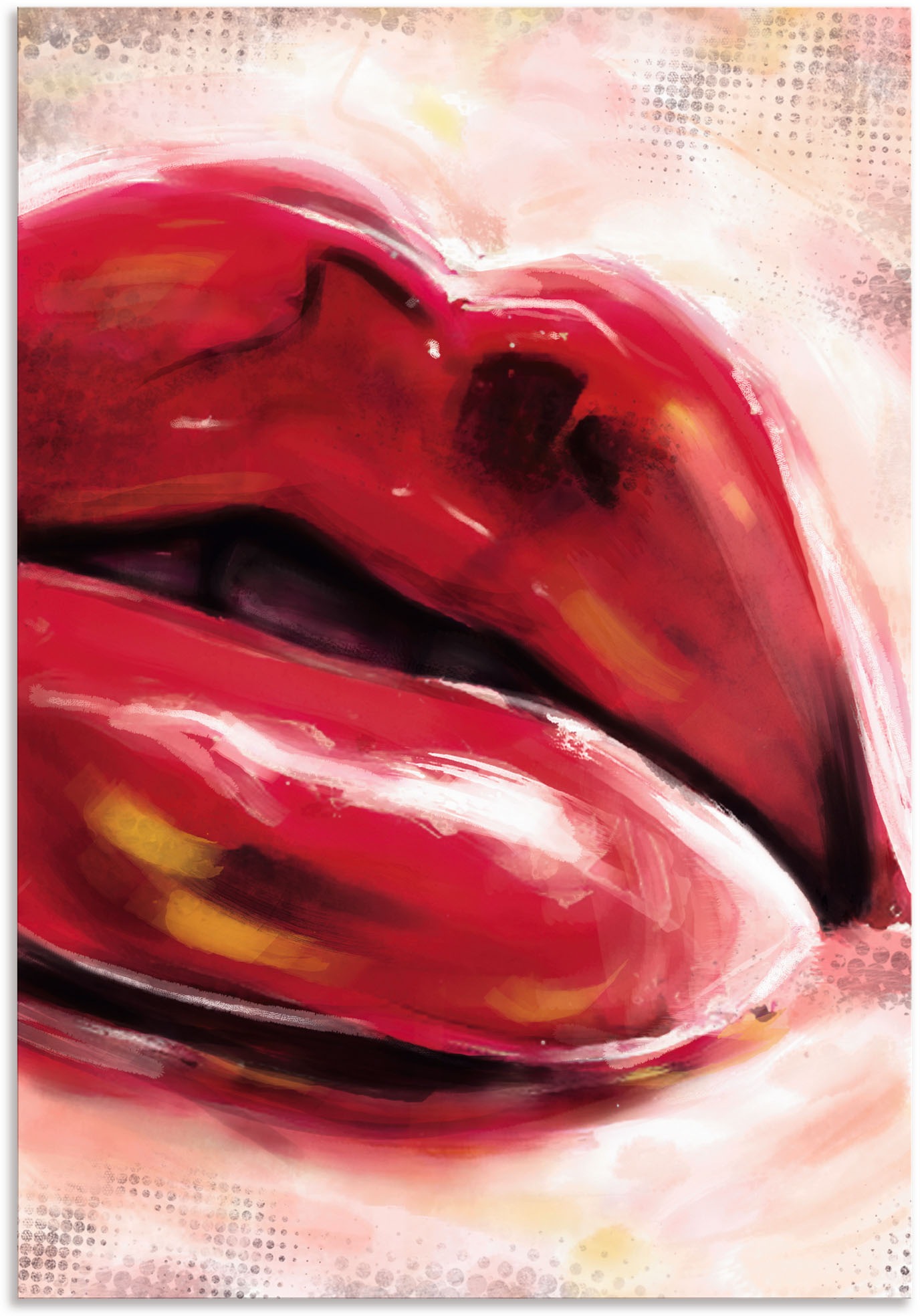 Image of Artland Wandbild »Lips«, Anatomie, (1 St.), in vielen Grössen & Produktarten - Alubild / Outdoorbild für den Aussenbereich, Leinwandbild, Poster, Wandaufkleber / Wandtattoo auch für Badezimmer geeignet bei Ackermann Versand Schweiz