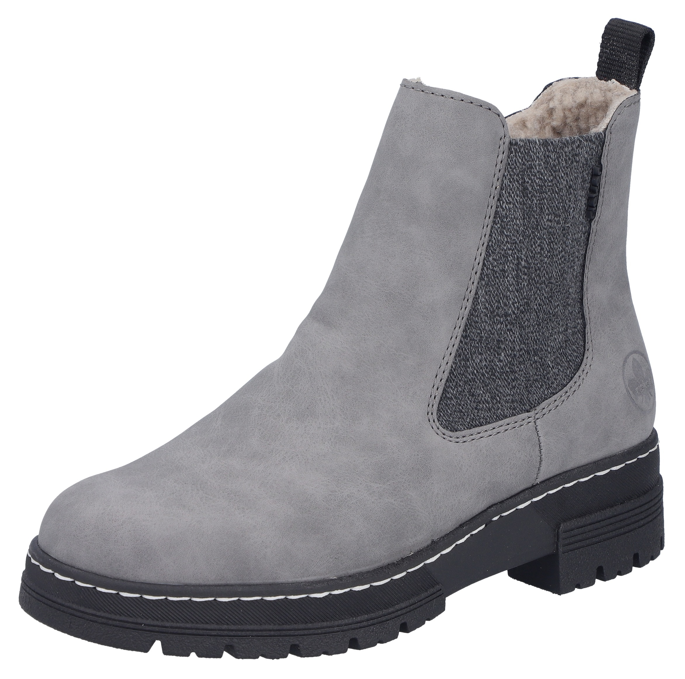 Image of Rieker Chelseaboots Winterstiefelette, Winterboots, Blockabsatz, mit Stretcheinsatz