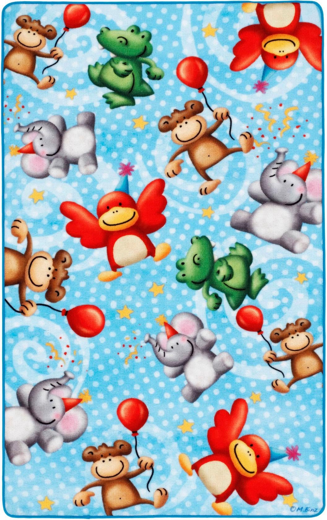 Böing Carpet Fussmatte »Lovely Kids LK-4«, rechteckig, Schmutzfangmatte, Motiv Zootiere, Kinderzimmer