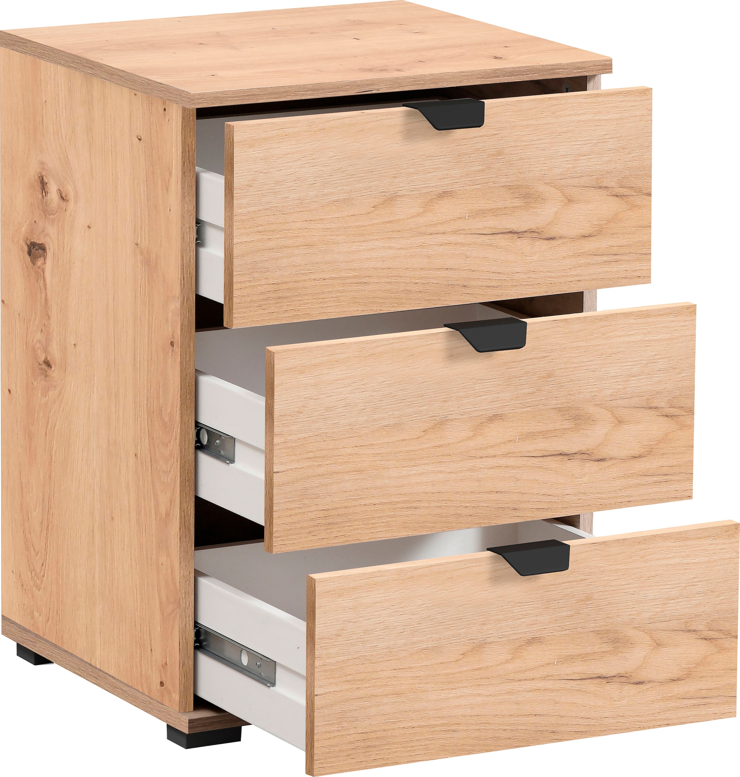 INOSIGN Nachtkommode »Duero«, mit 3 Schubkästen, Breite 45 cm