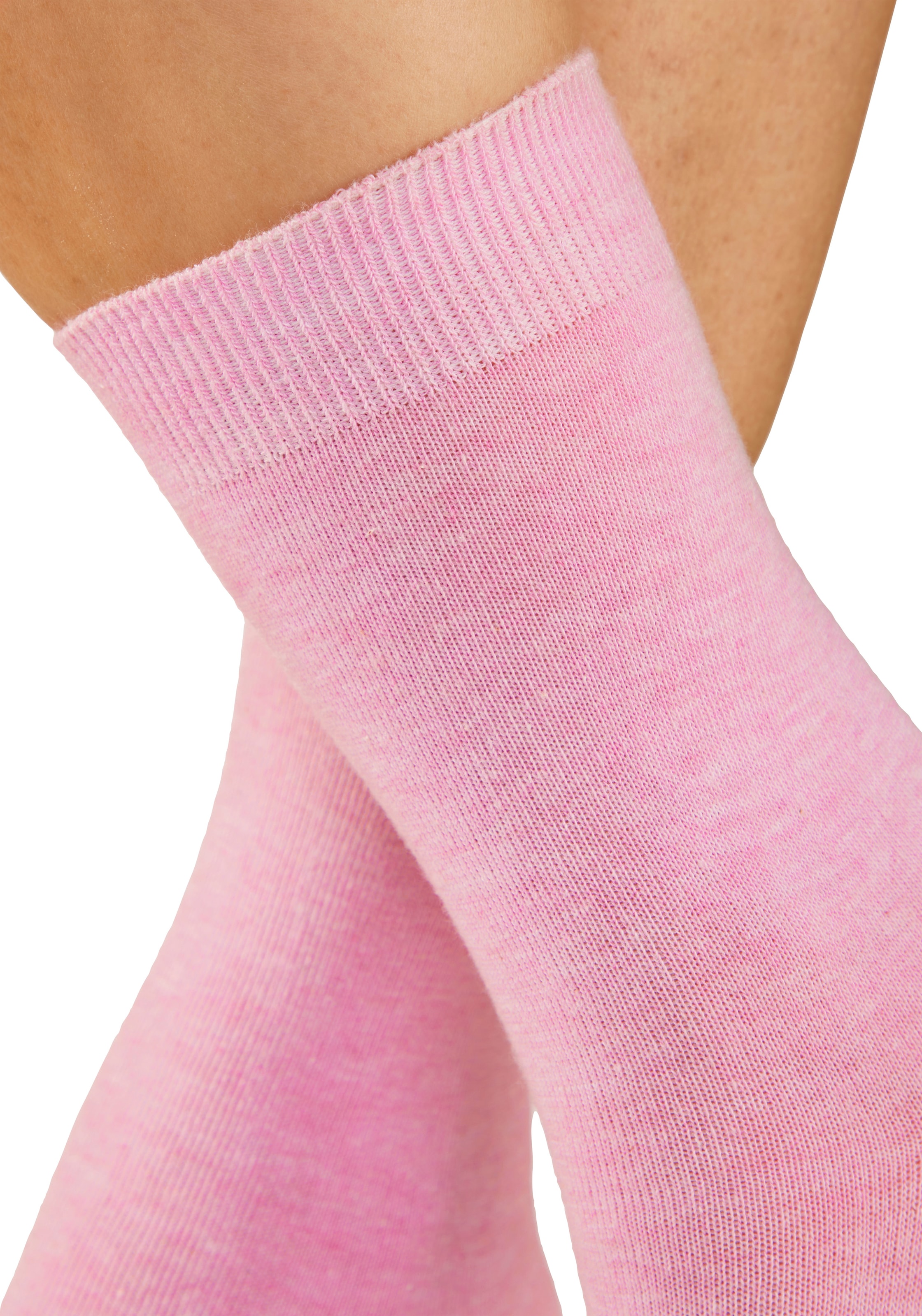 H.I.S Basicsocken »Damensocken, frische melierte Farben; casual« Packung, 20 Paar tlg. Alltagssocken in der Grosspackung