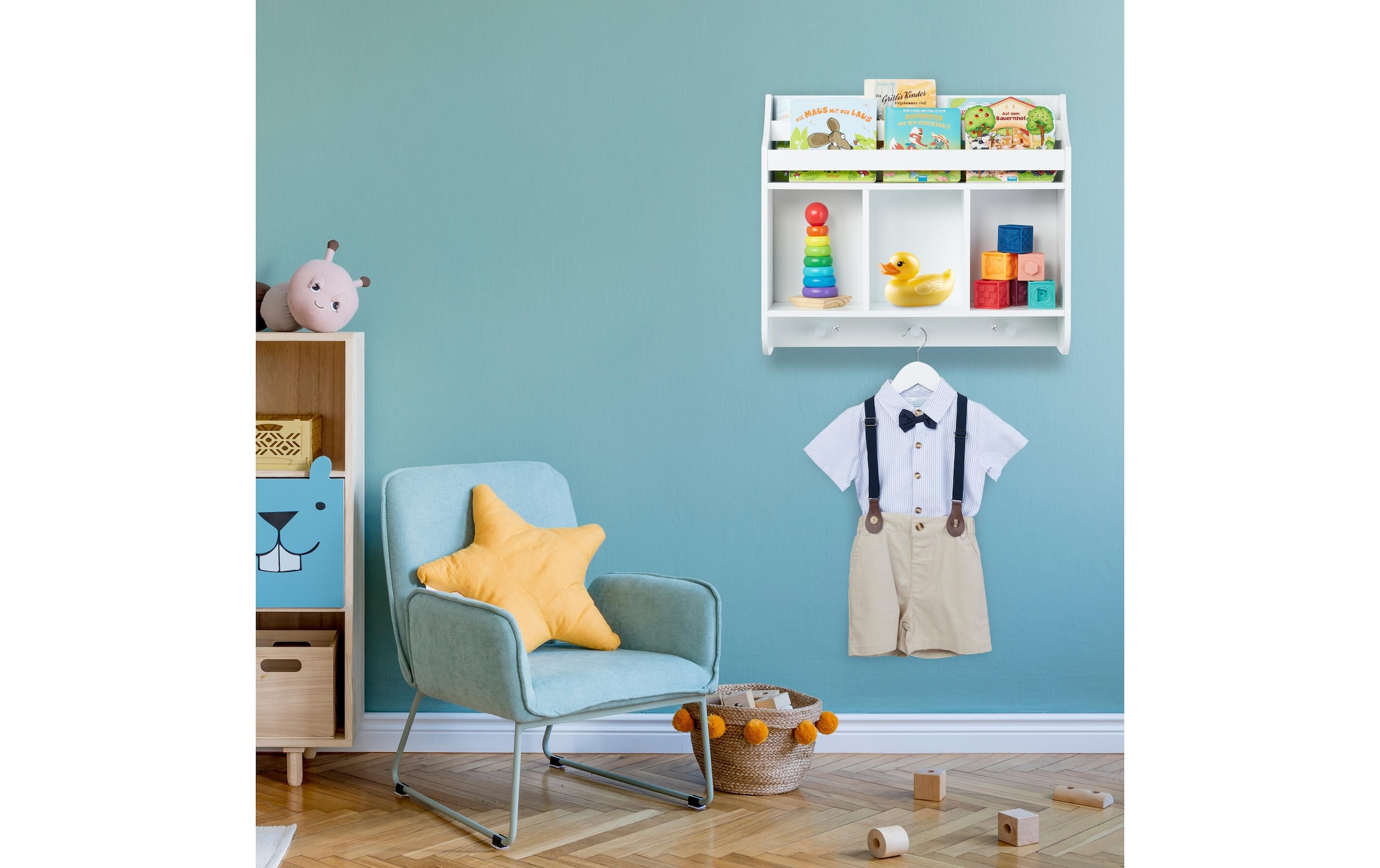 relaxdays Kinderregal »mit 5 Fächern«