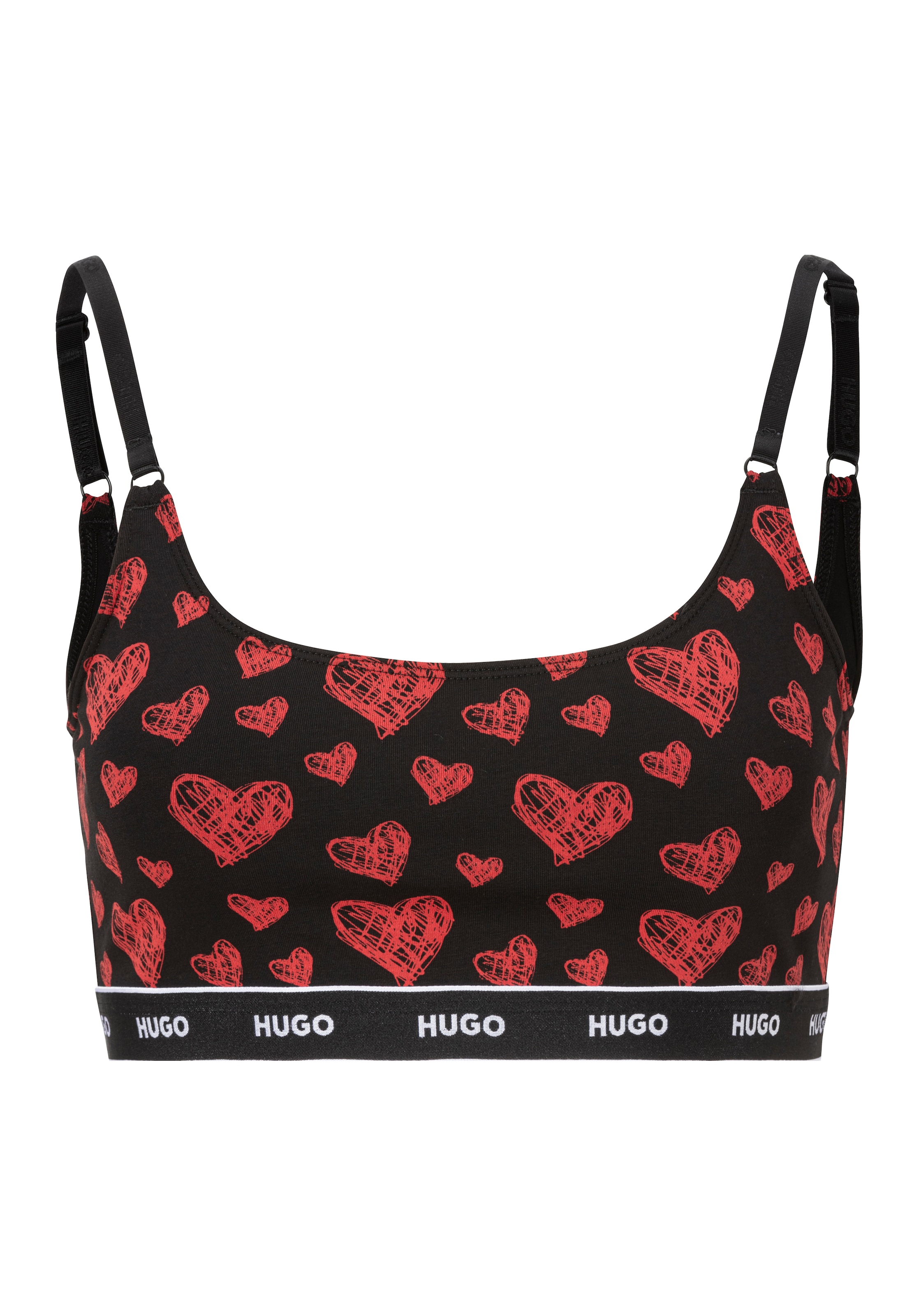 HUGO Underwear Bralette-BH »TWIN BRALETTE DESIGN«, mit HUGO Logo auf dem Bund