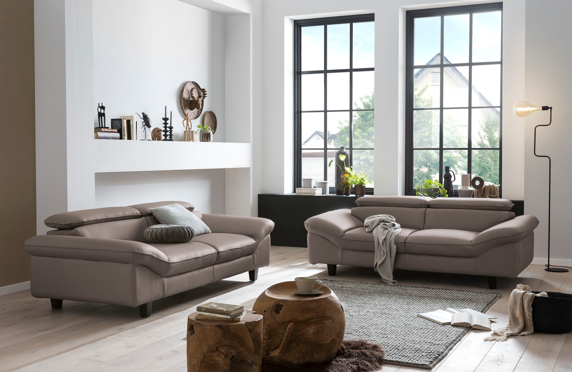 Home affaire 3-places »Pilot« Big-Sofa mit Kopfteilverstellung