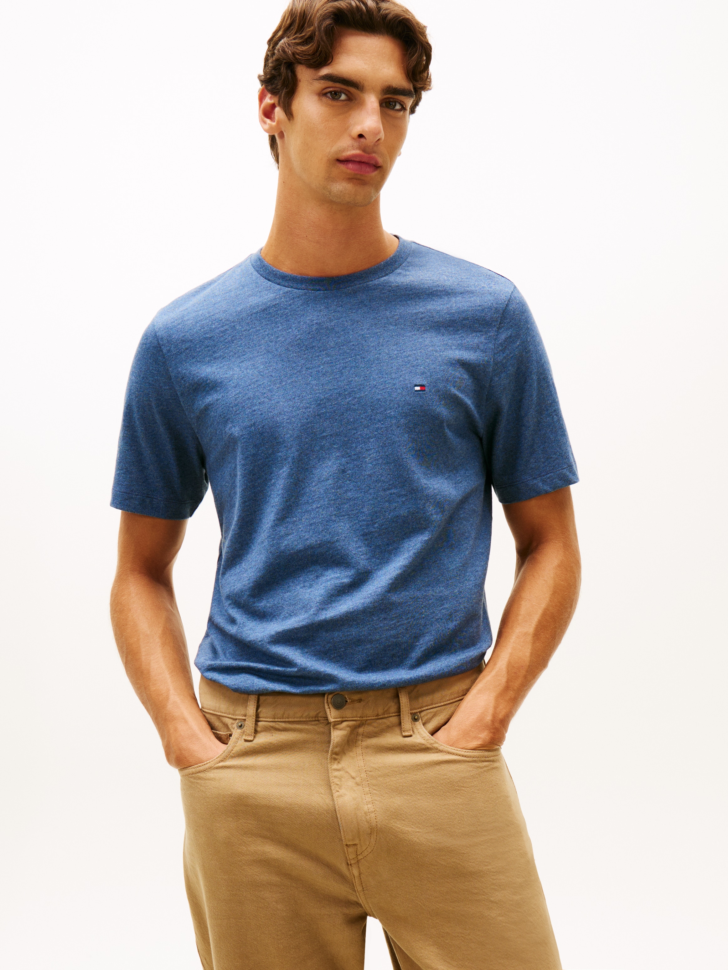 Image of Tommy Hilfiger T-Shirt "ESSENTIAL HEATHER" meliert, regular fit, Rundhals, Basic