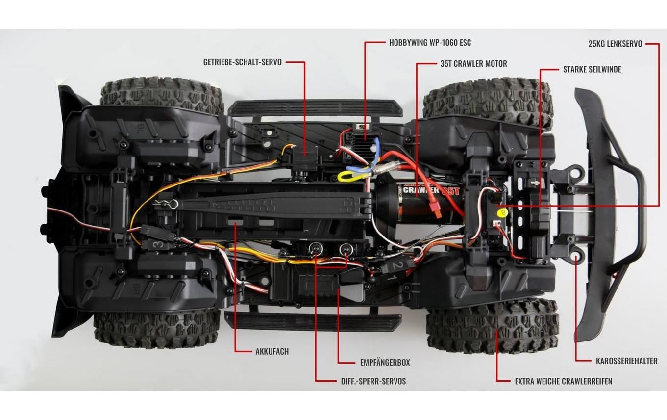 Amewi RC-Auto "AMXRock CT10 Caballo 4WD"
