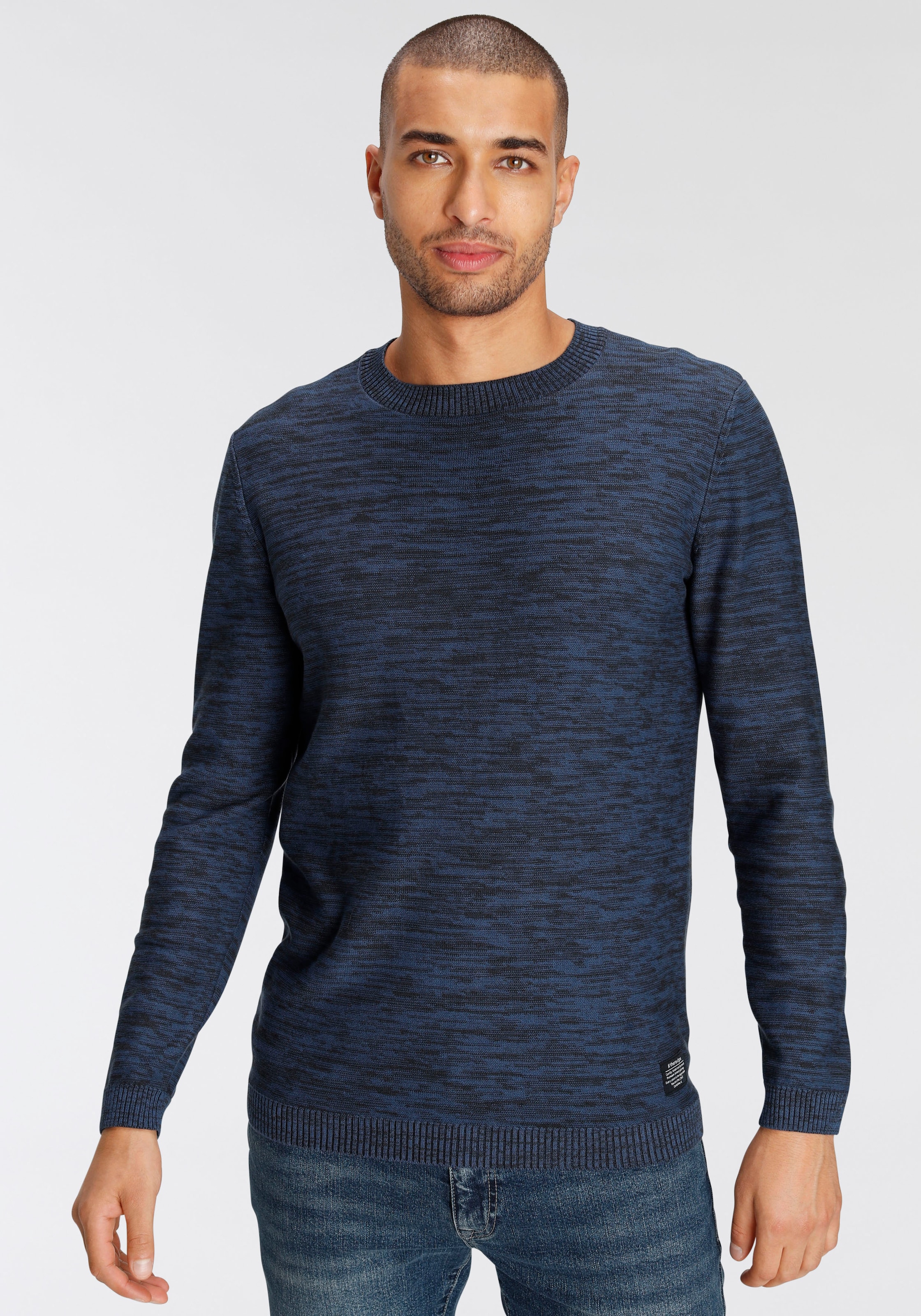 AJC Strickpullover, in melierter Optik