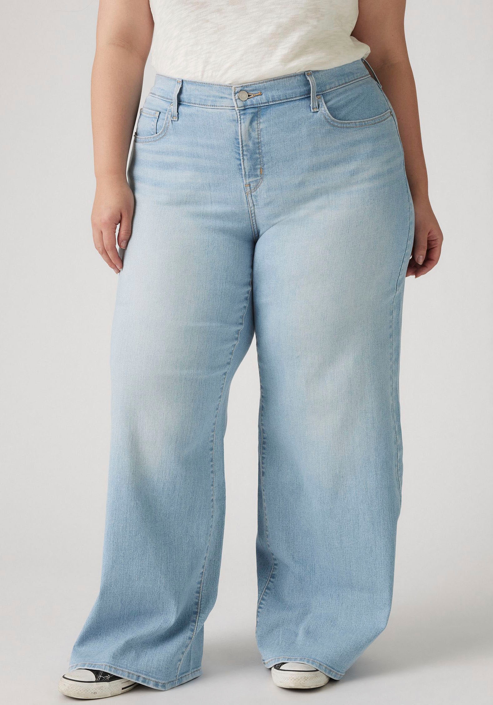 Image of Levis Plus Weite Jeans "PL 318 SHAPING WIDE LEG" im Five-Pocket Style