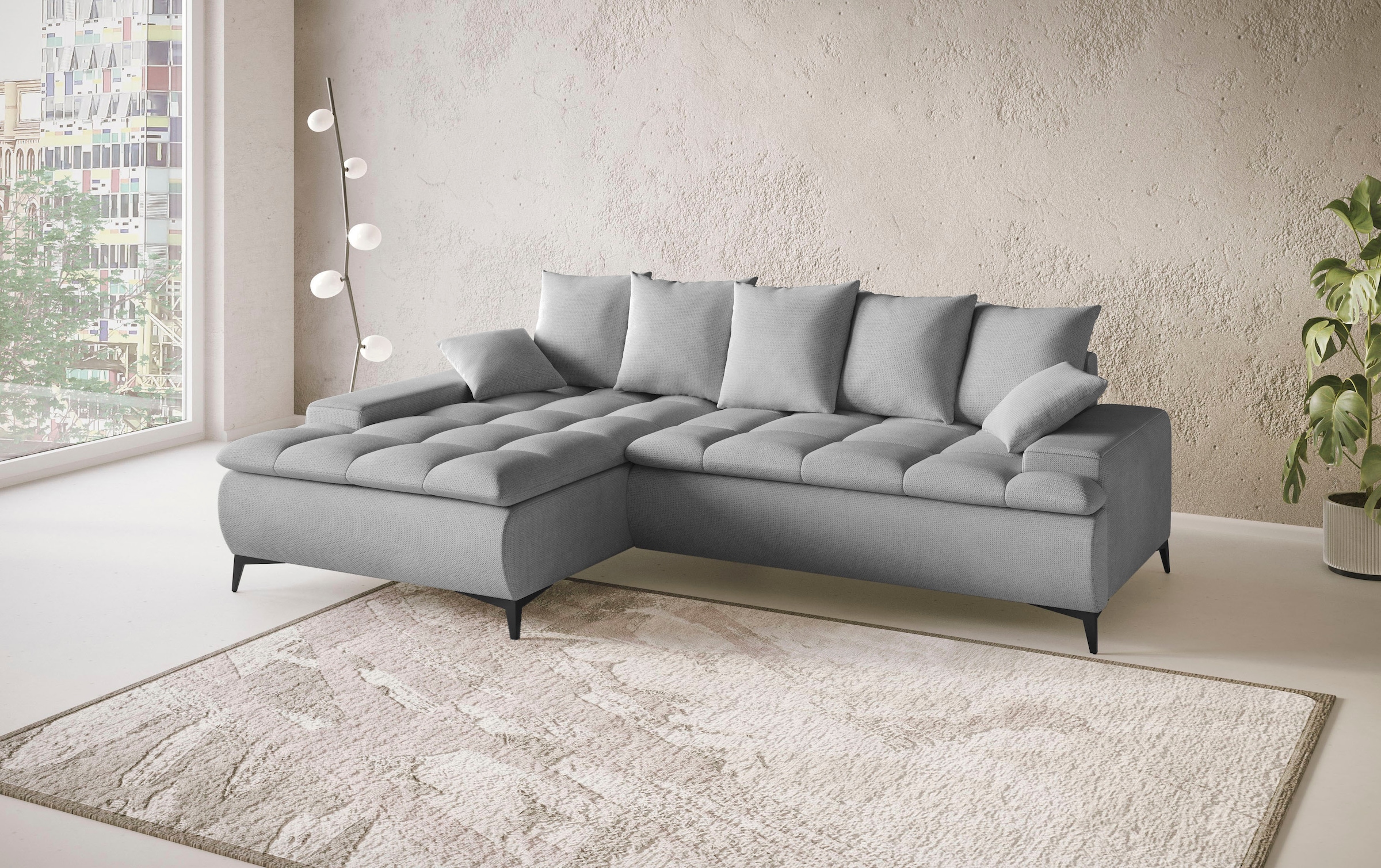 Mr. Couch Ecksofa »Haiti III, L-Form«, Mit Kaltschaum, bis 140 kg belastbar