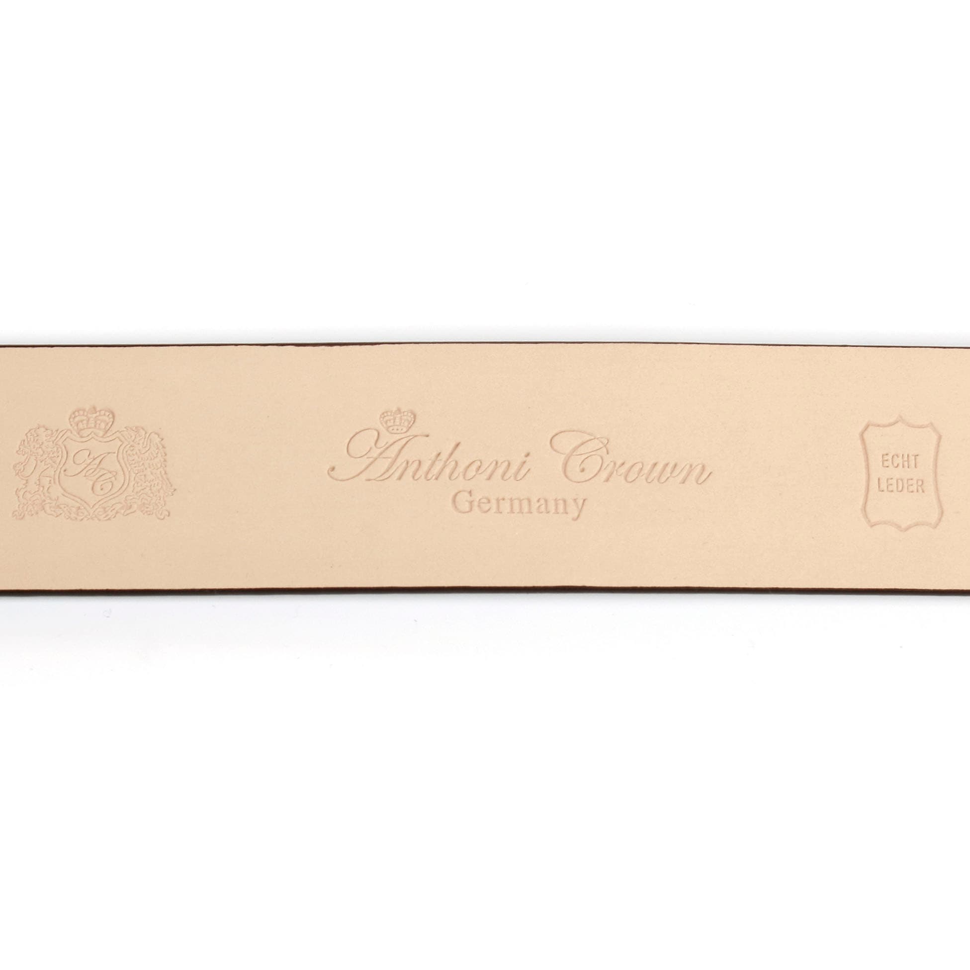 Anthoni Crown Ledergürtel mit goldfarbener Koppelschliesse