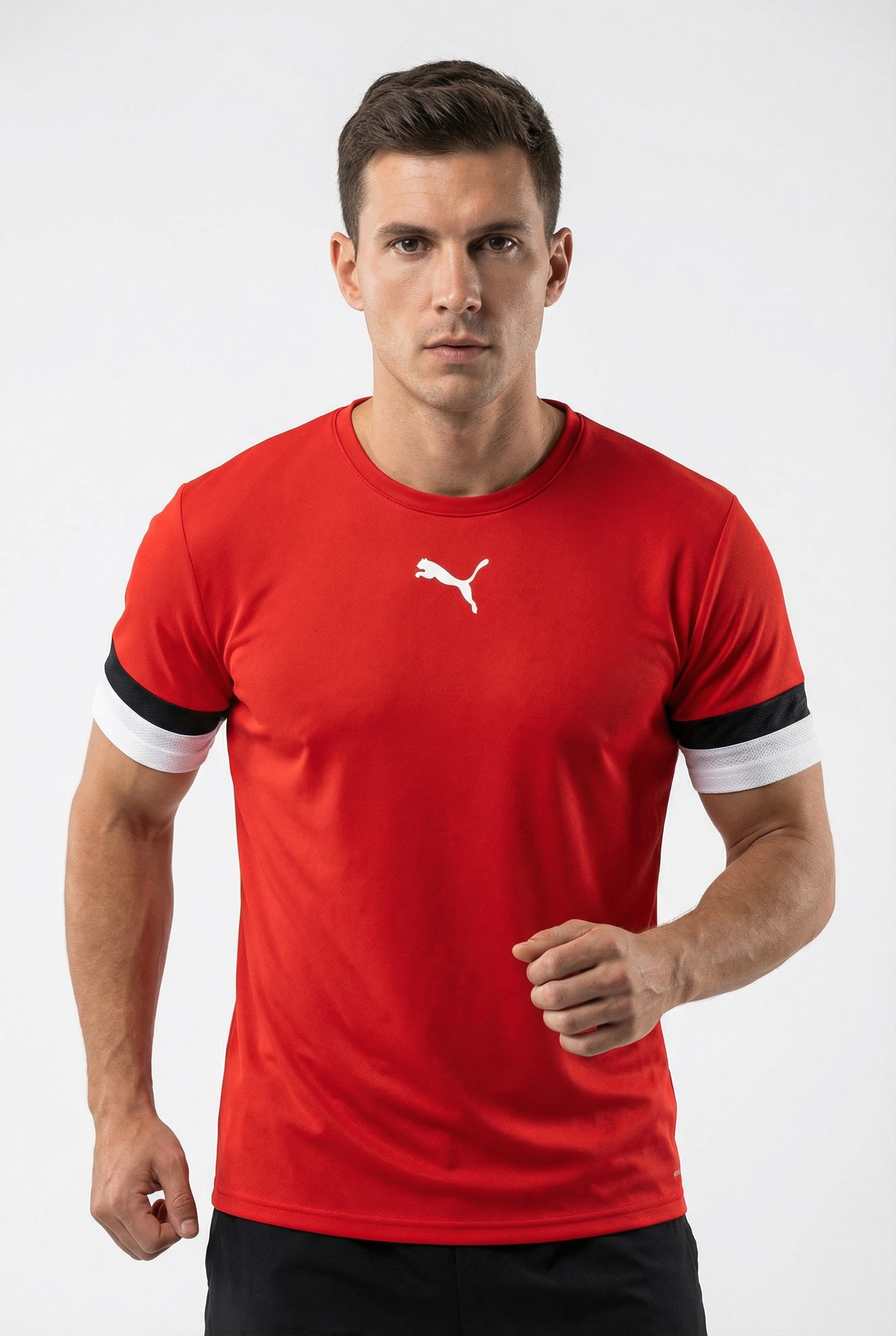 Image of PUMA Fussballtrikot "TEAMRISE JERSEY" Regular Fit, mit Rundhalsausschnitt, mit Mesh-Details an den Ärmeln