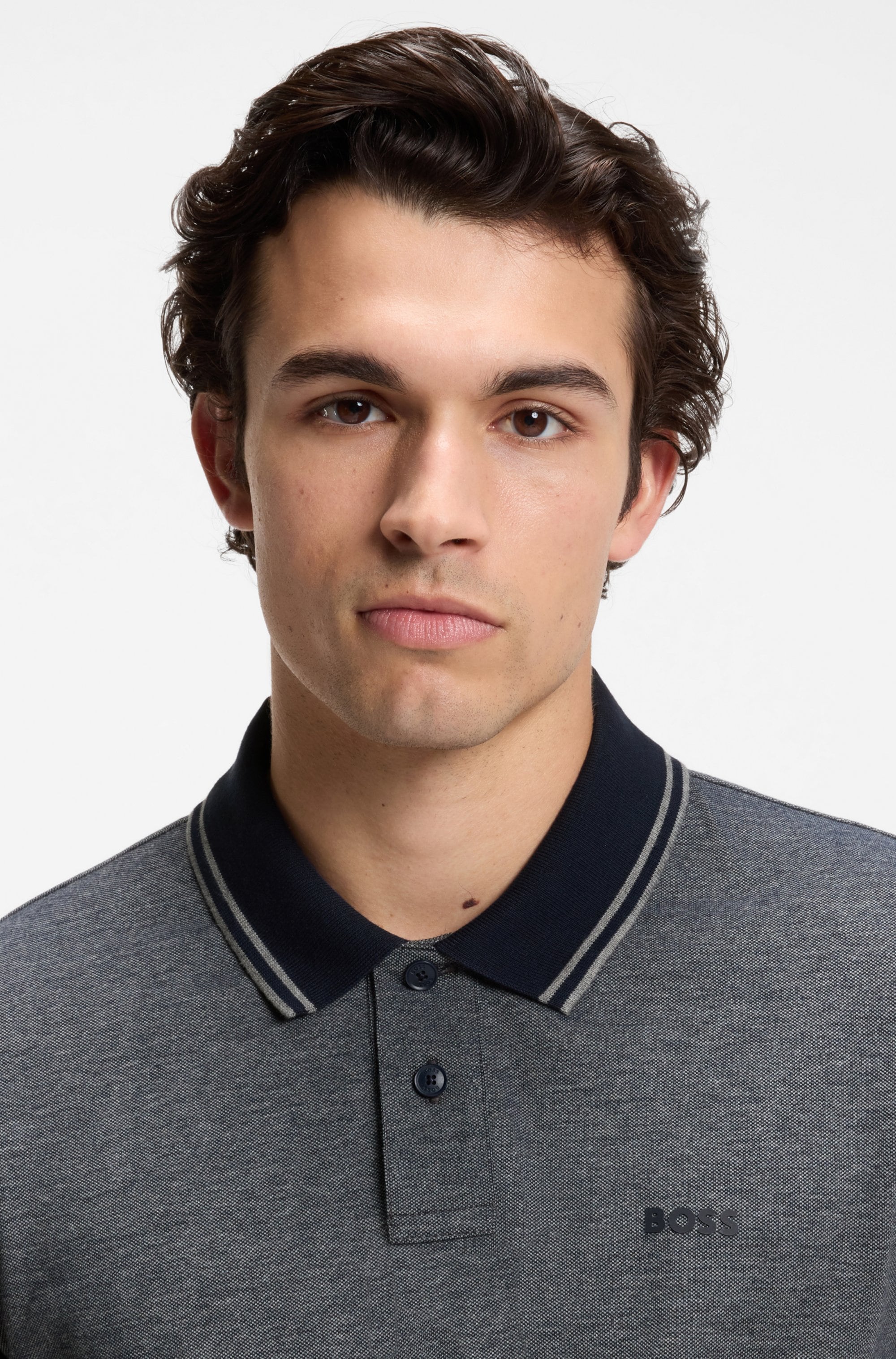 BOSS ORANGE Polo »PeoxfordNew« mit Polokragen