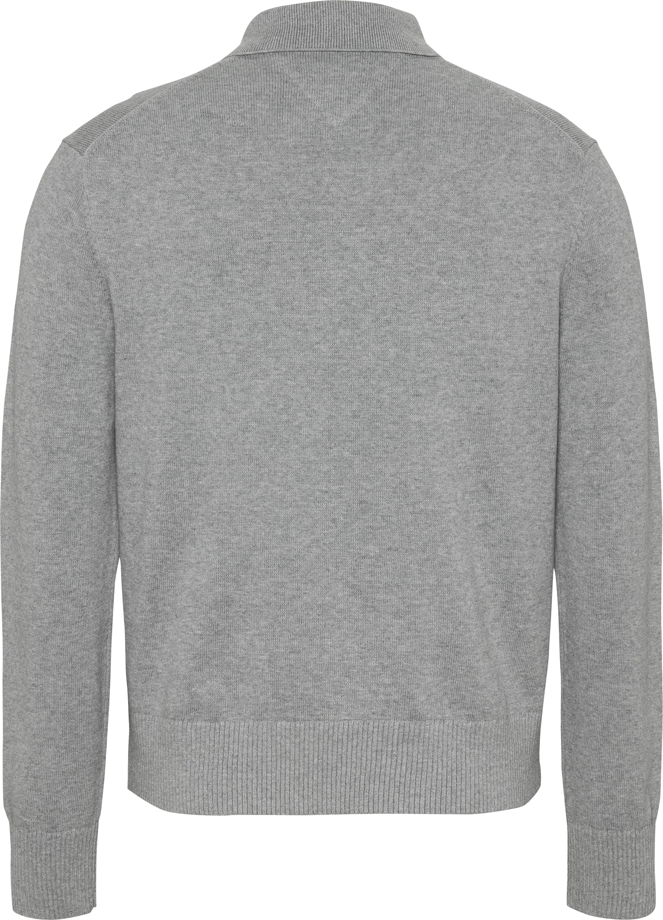 Tommy Jeans Polokragenpullover »TJM SLIM ESSENTIAL POLO SWEATER«, mit Logostickerei